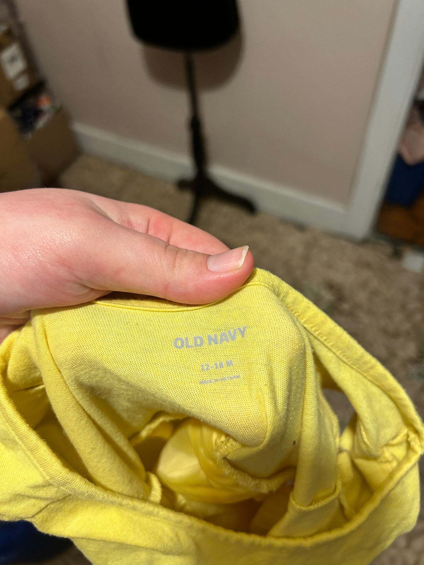 Old navy 12/18m yellow tulle dress