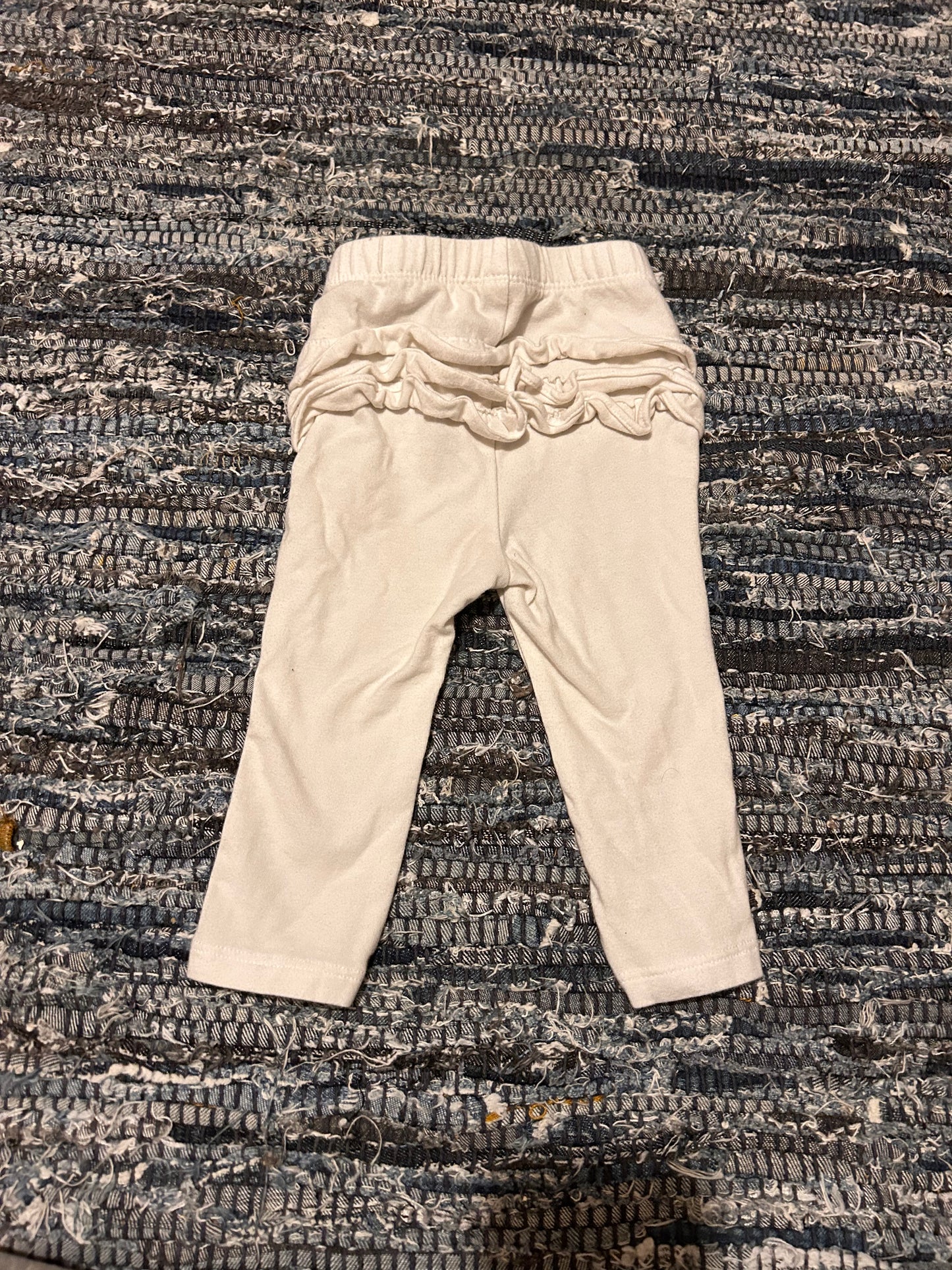 Old navy 6/12m white ruffle bum leggings