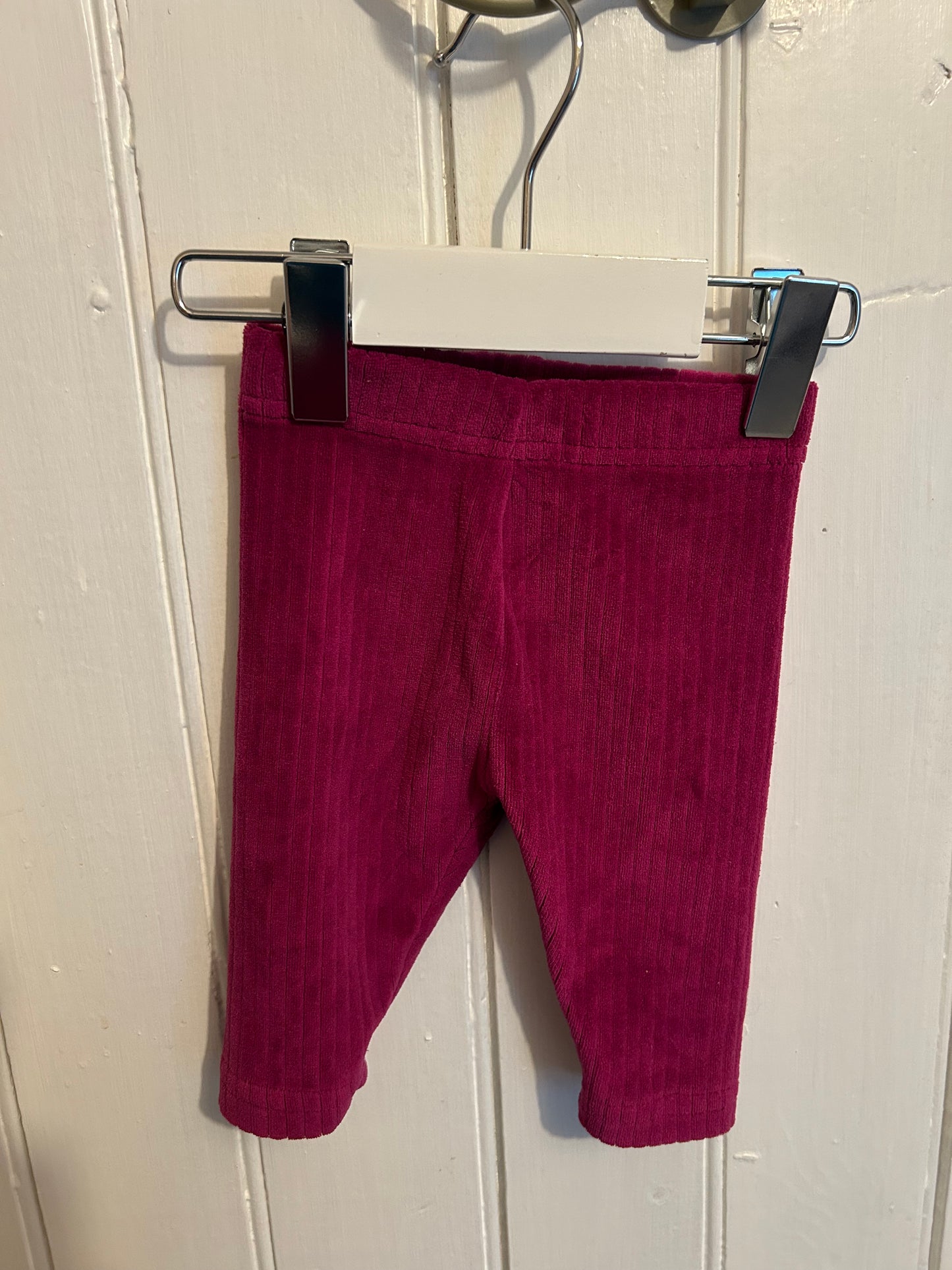 George 0/3m purple velvet sweater set