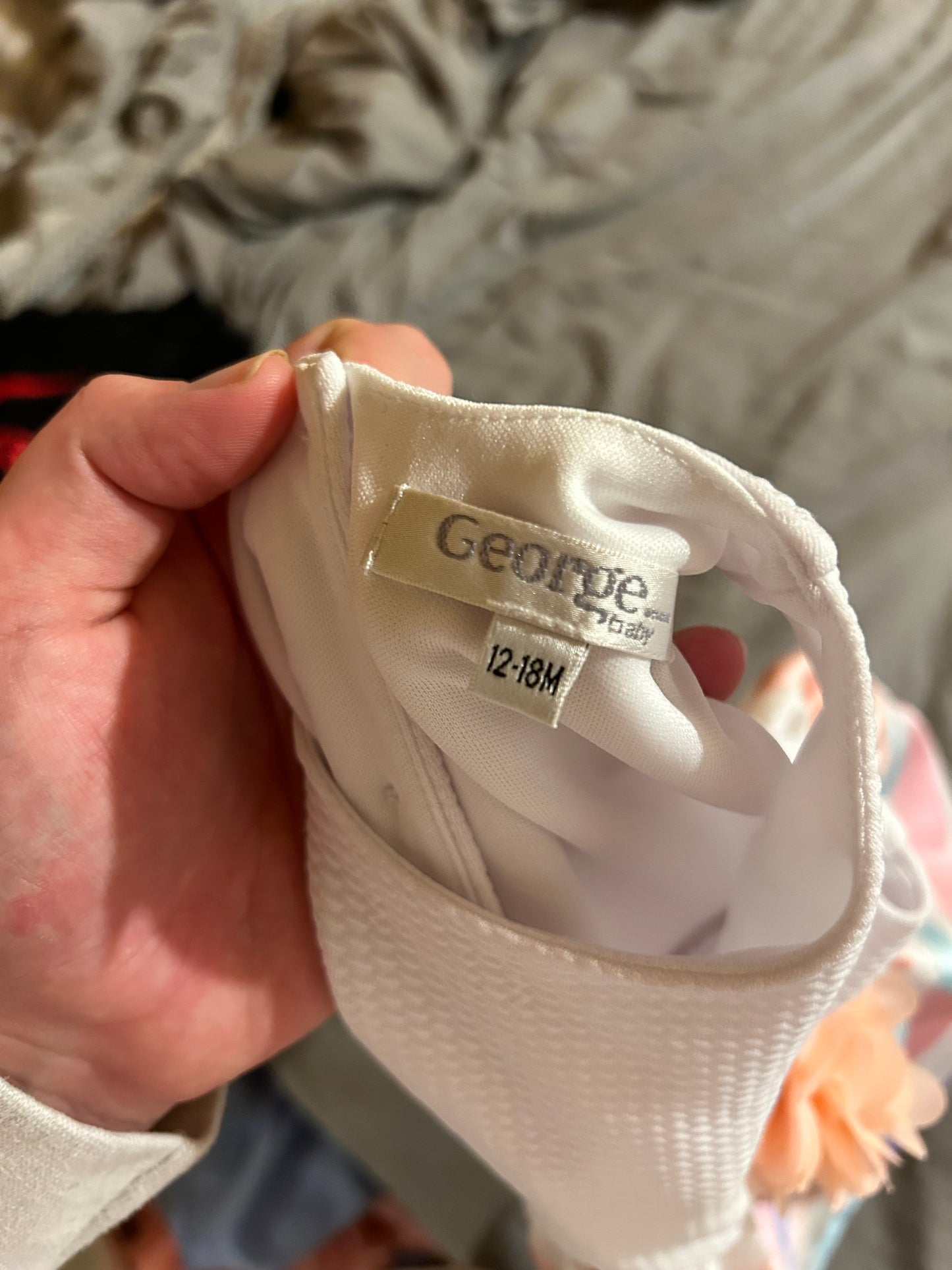 George 12/18m pastel striped dress