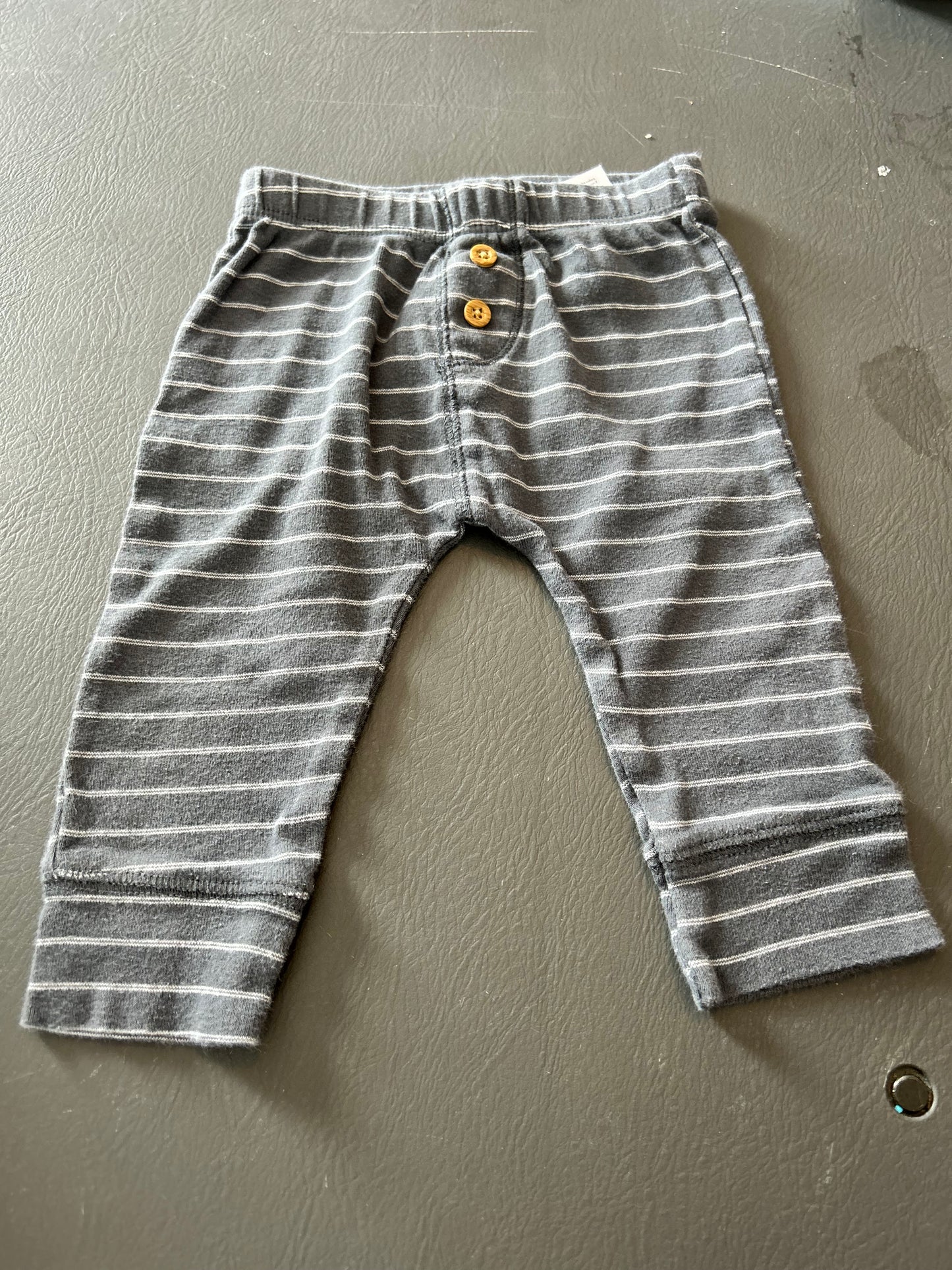 Carters 6m grey striped pants