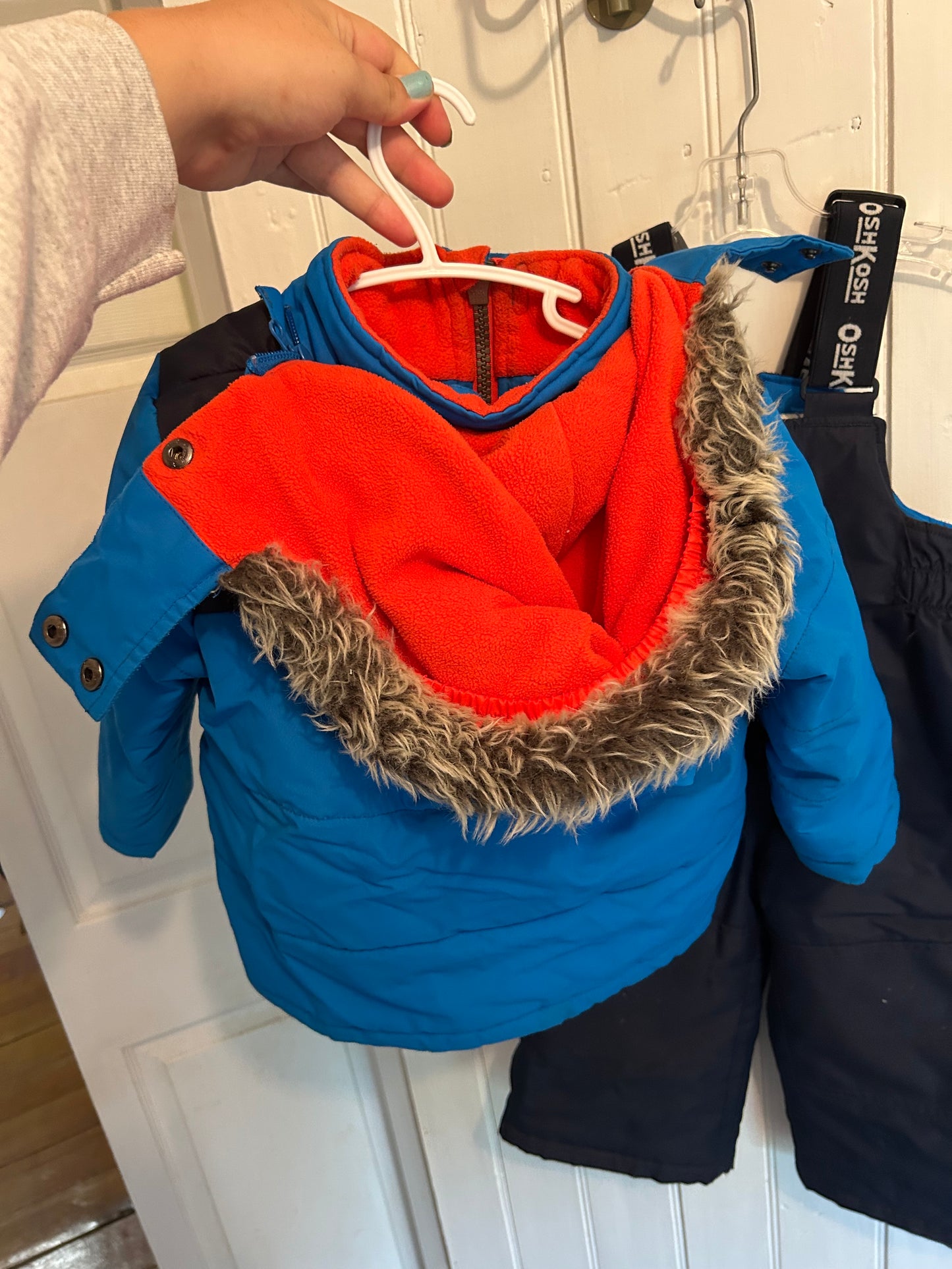 Oshkosh 24m blue 2pc snowsuit