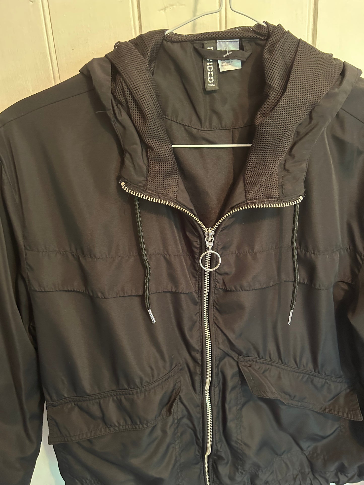 Divided H&M small black windbreaker