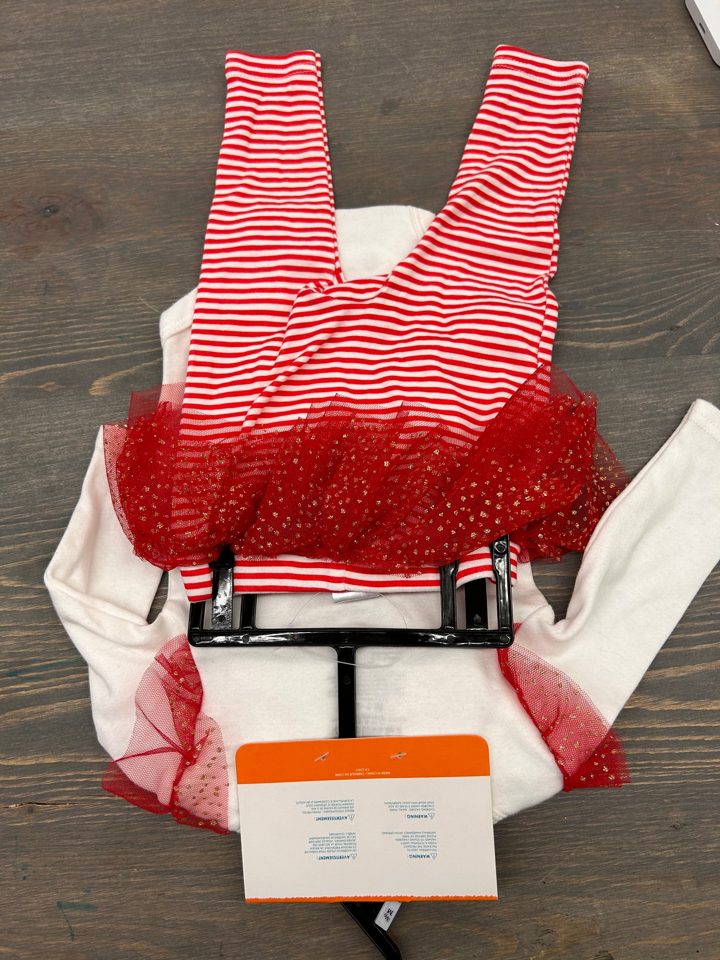 NEW monkey bars 3/6m candy cane 3pc set