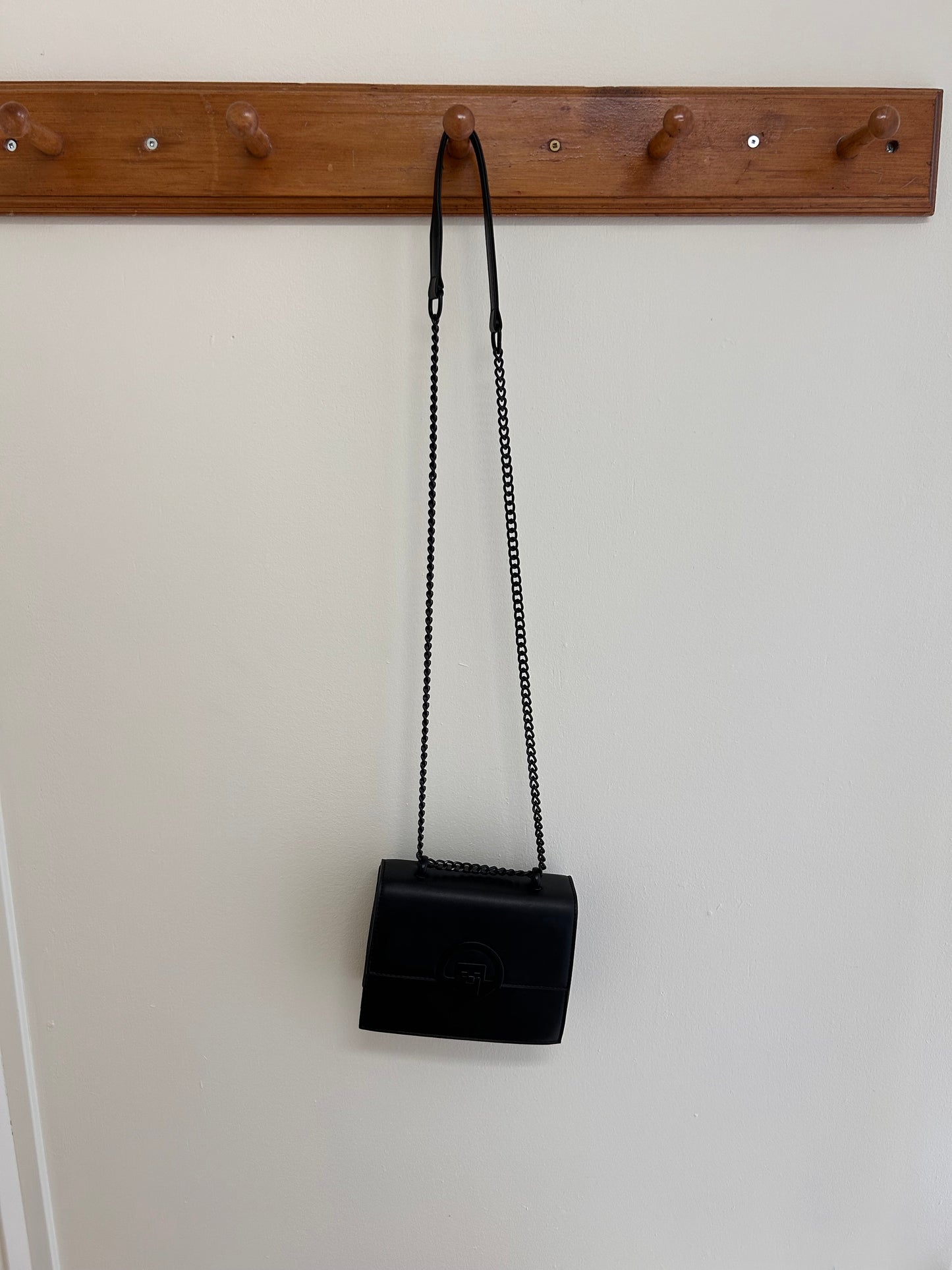 Black mini cross body purse