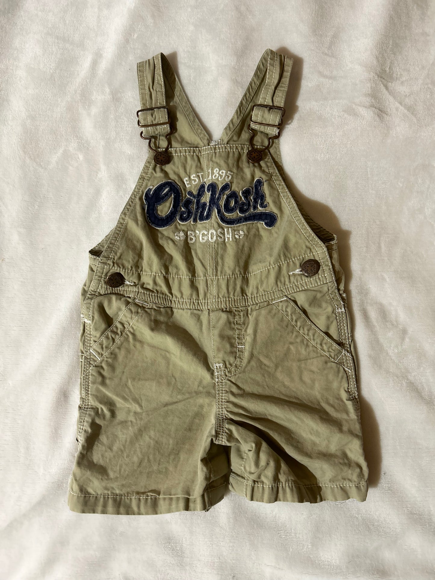 Oshkosh 12m tan overalls