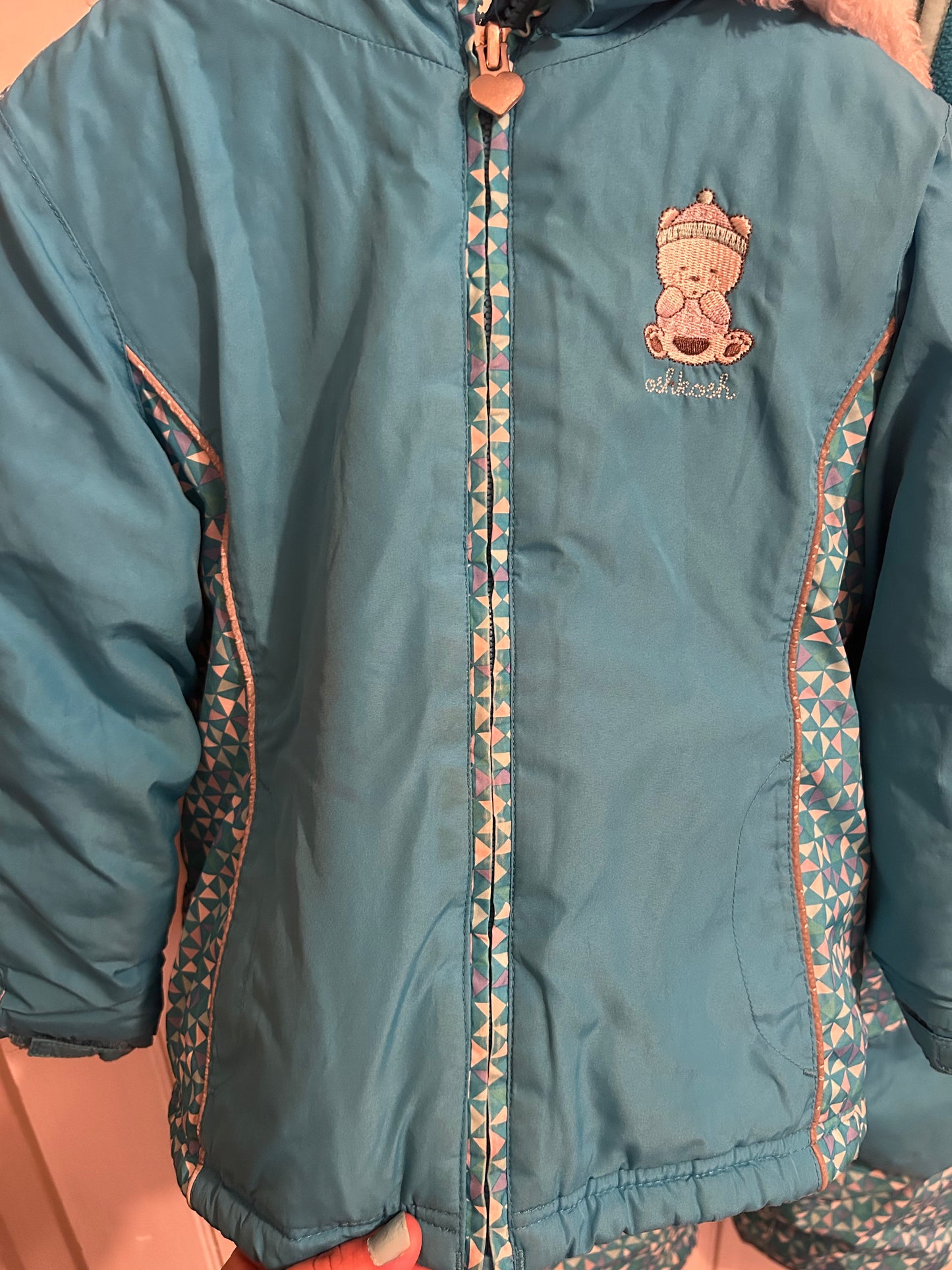 Oshkosh 3t blue 2pc snow suit
