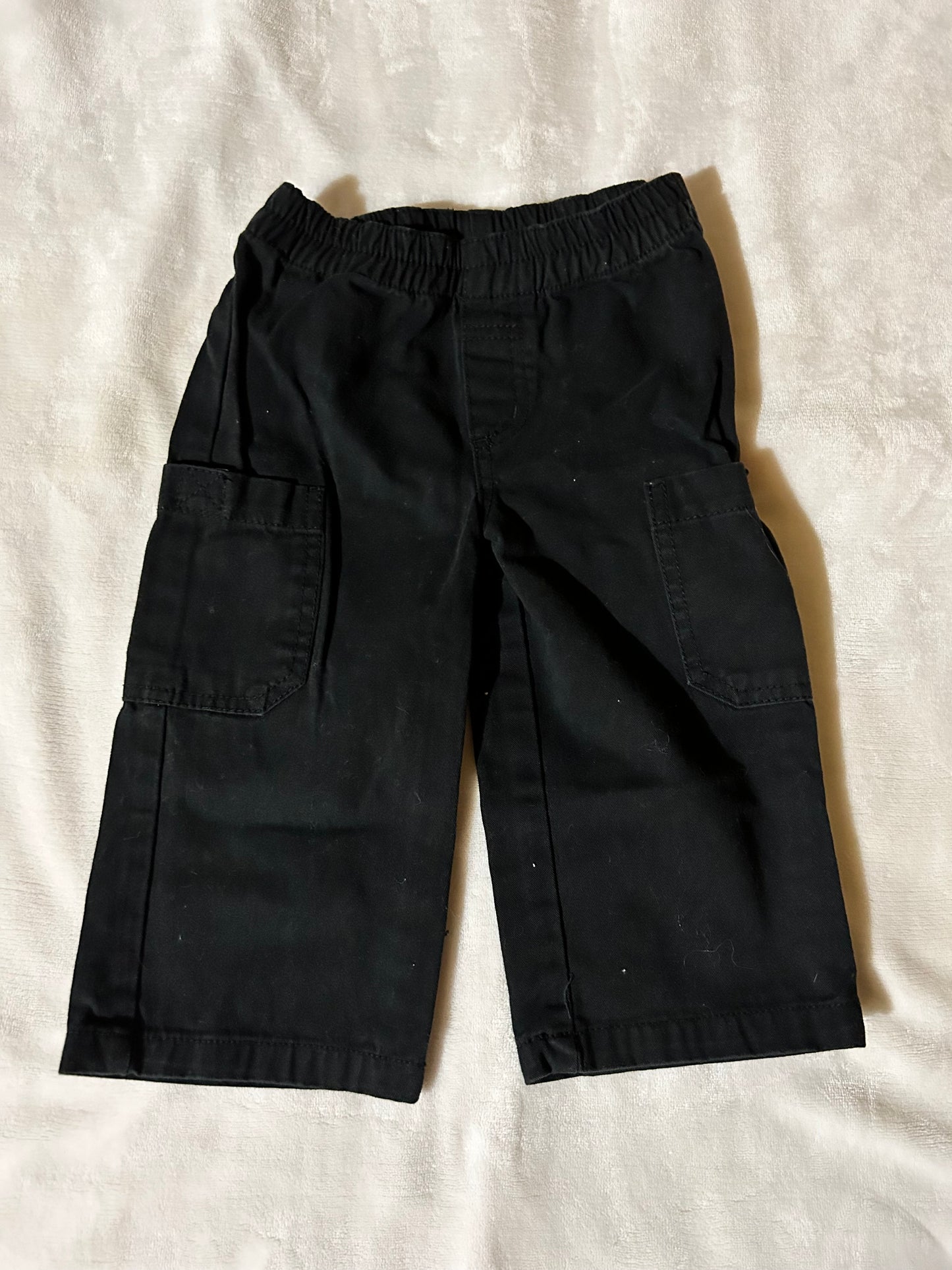 George 12/18m black cargo pants
