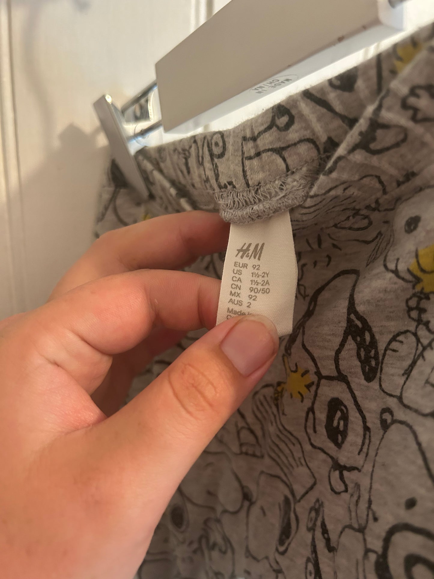 H&M 18/24m snoopy pants