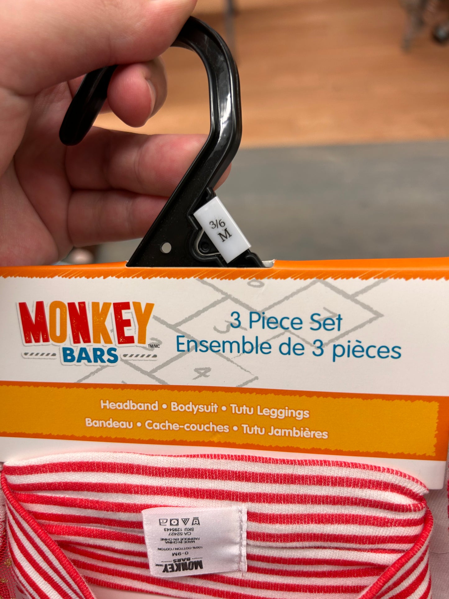 NEW monkey bars 3/6m candy cane 3pc set