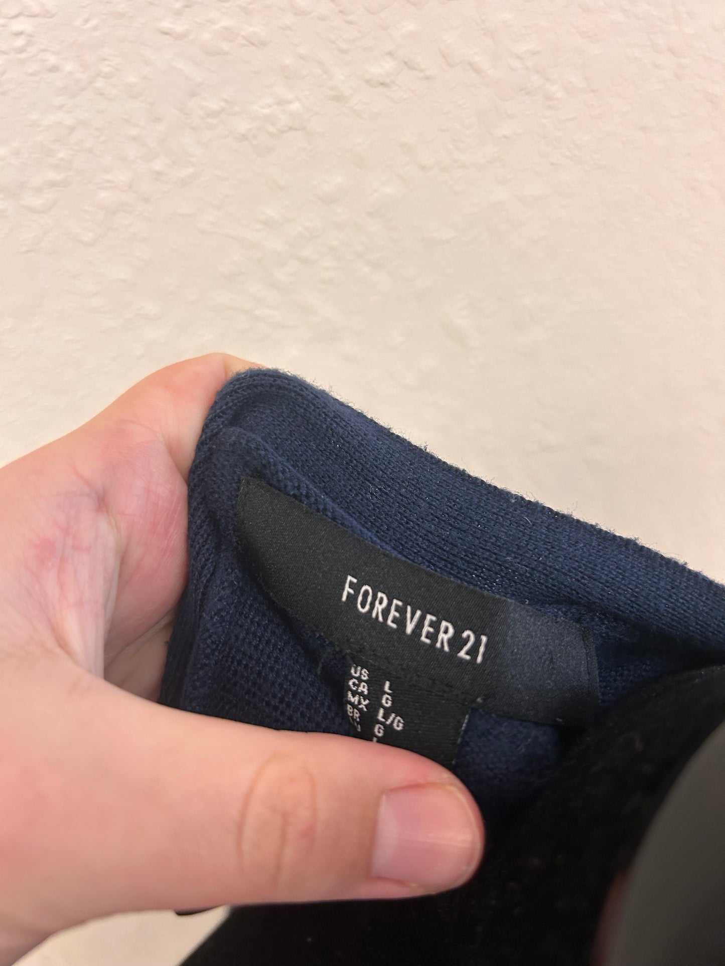 Forever 21 large navy blue cardigan