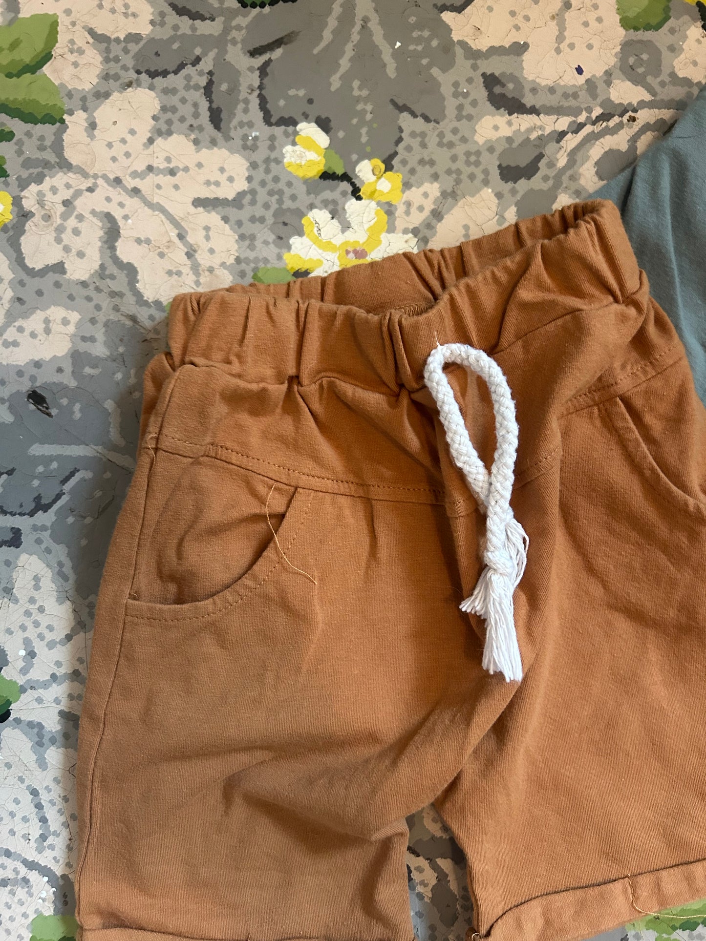 3t brown & blue shorts bundle