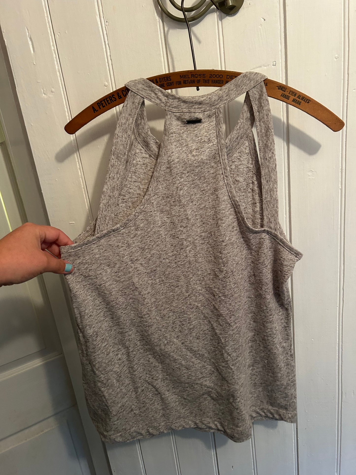 Vero Moda medium grey cutout tank top