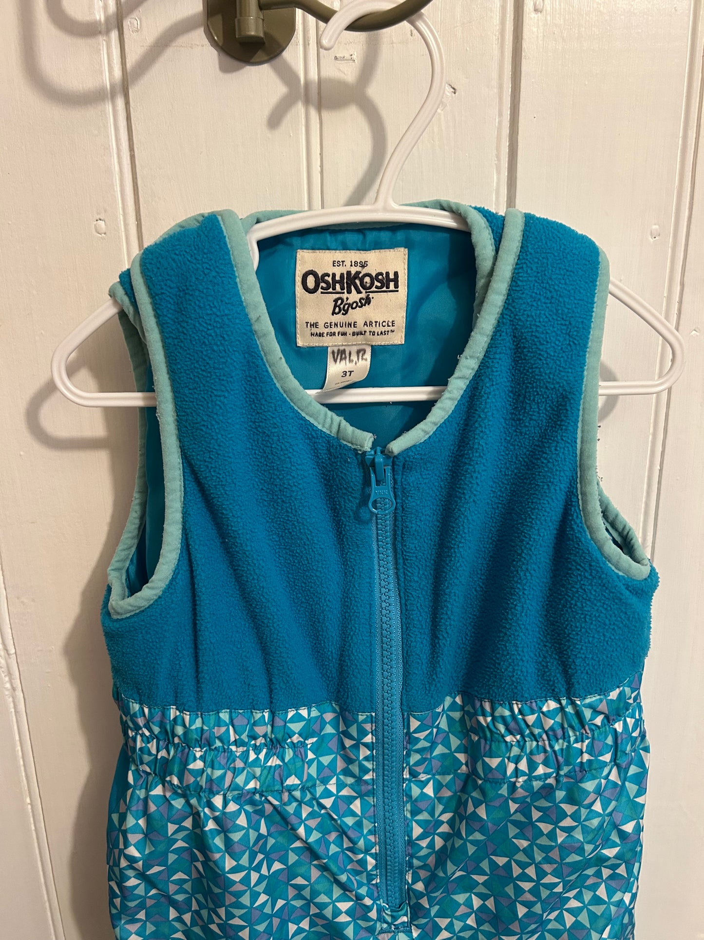 Oshkosh 3t blue 2pc snow suit