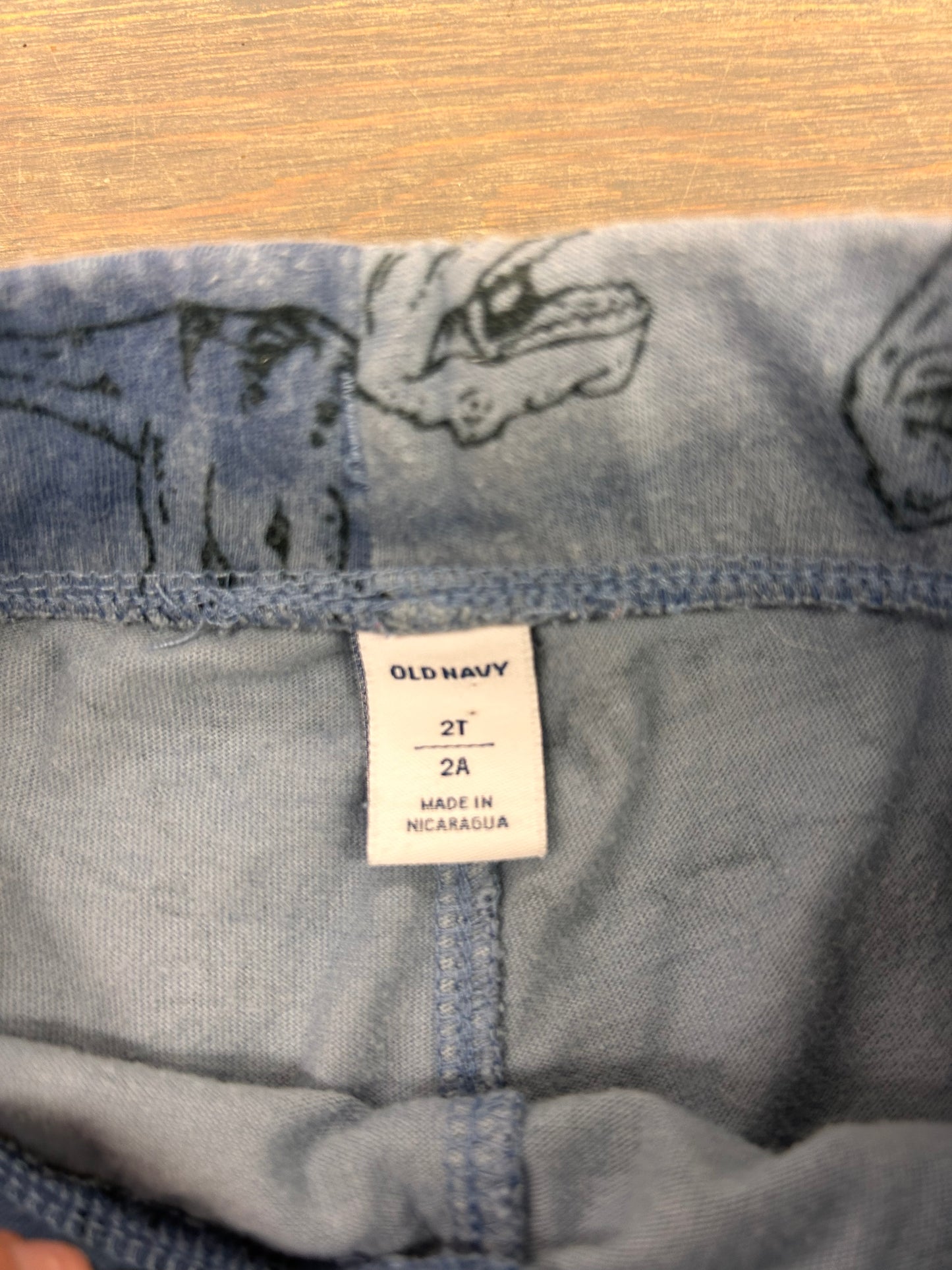 Old navy 2t blue tie dye dino joggers