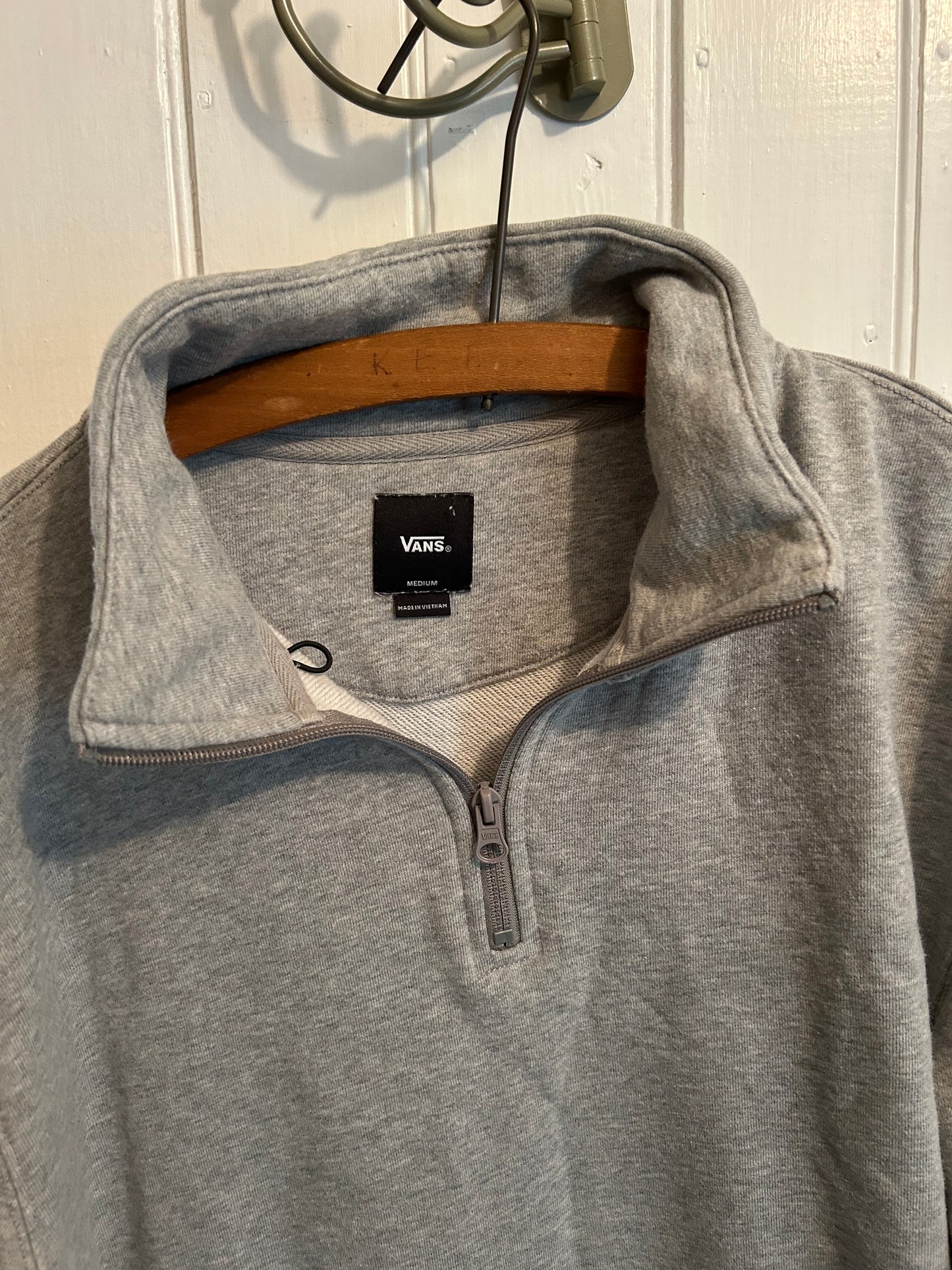 Vans medium grey quarter zip sweater