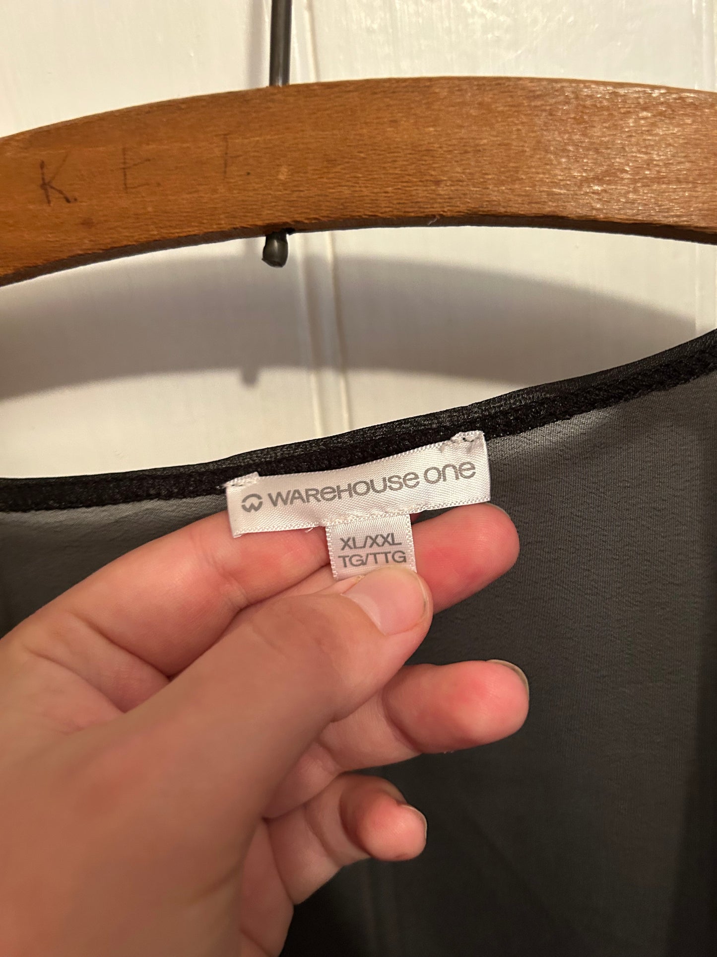 Warehouse one Xl/xxl black floral sheer kimono