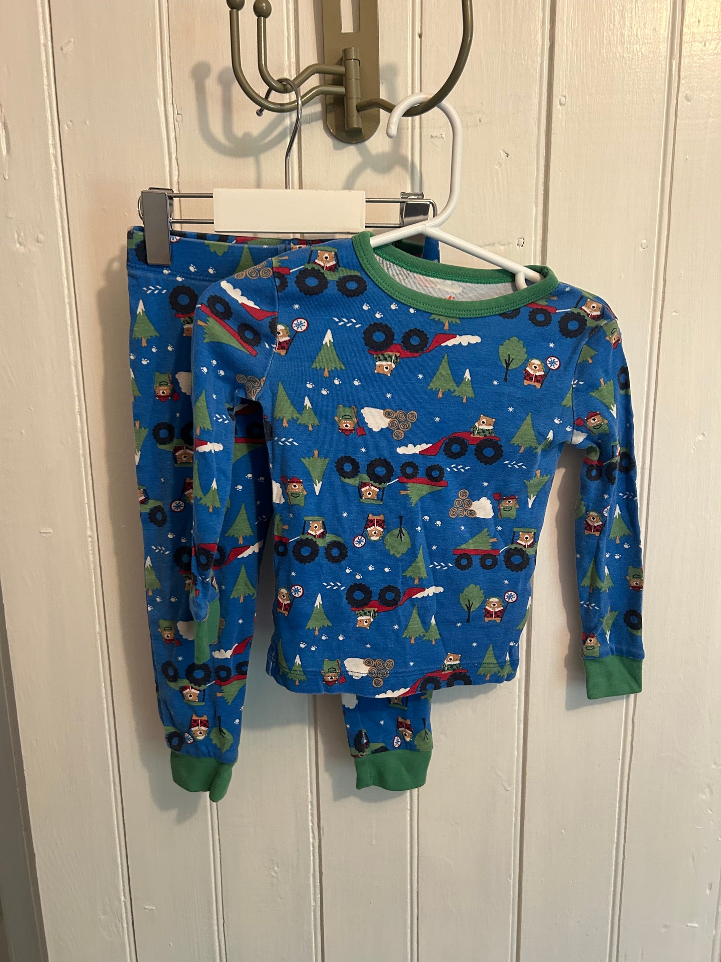 Joe fresh 2t green tractor Christmas tree sleep set