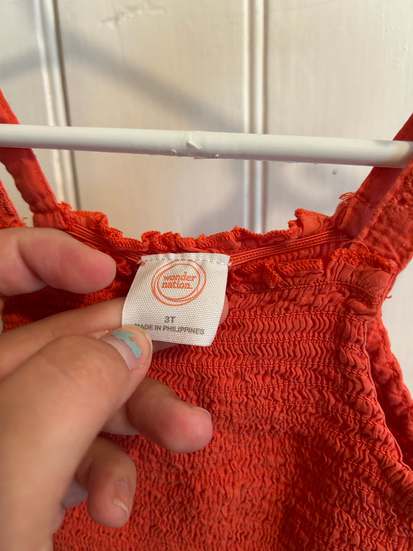 Wonder nation 3t red lace romper