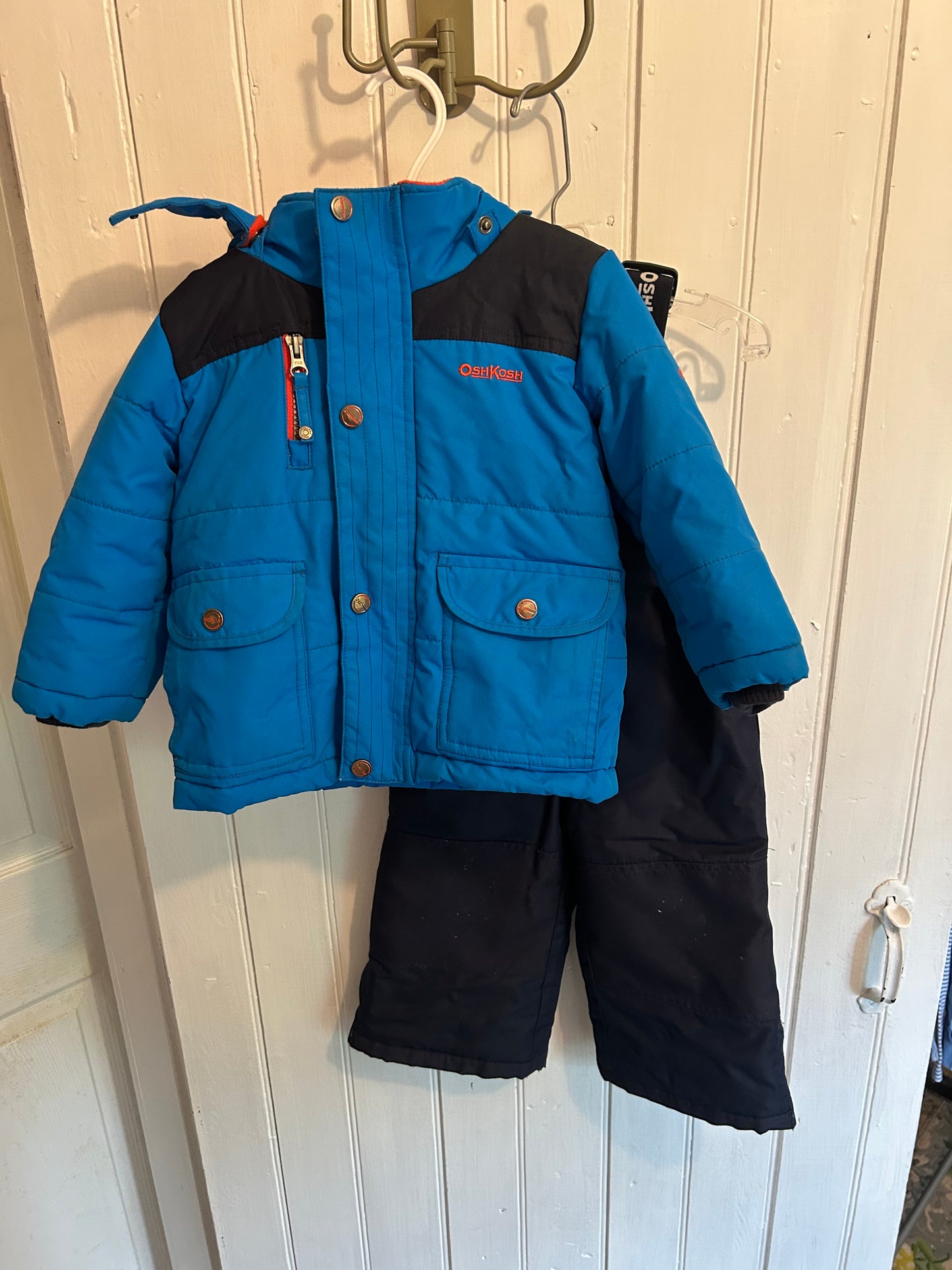 Oshkosh 24m blue 2pc snowsuit