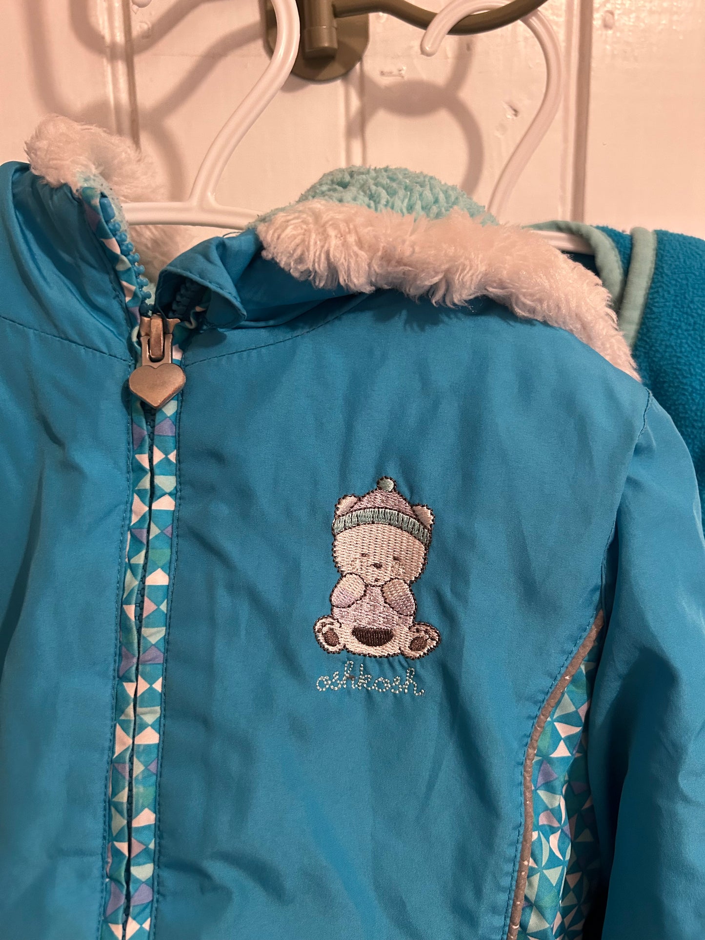 Oshkosh 3t blue 2pc snow suit