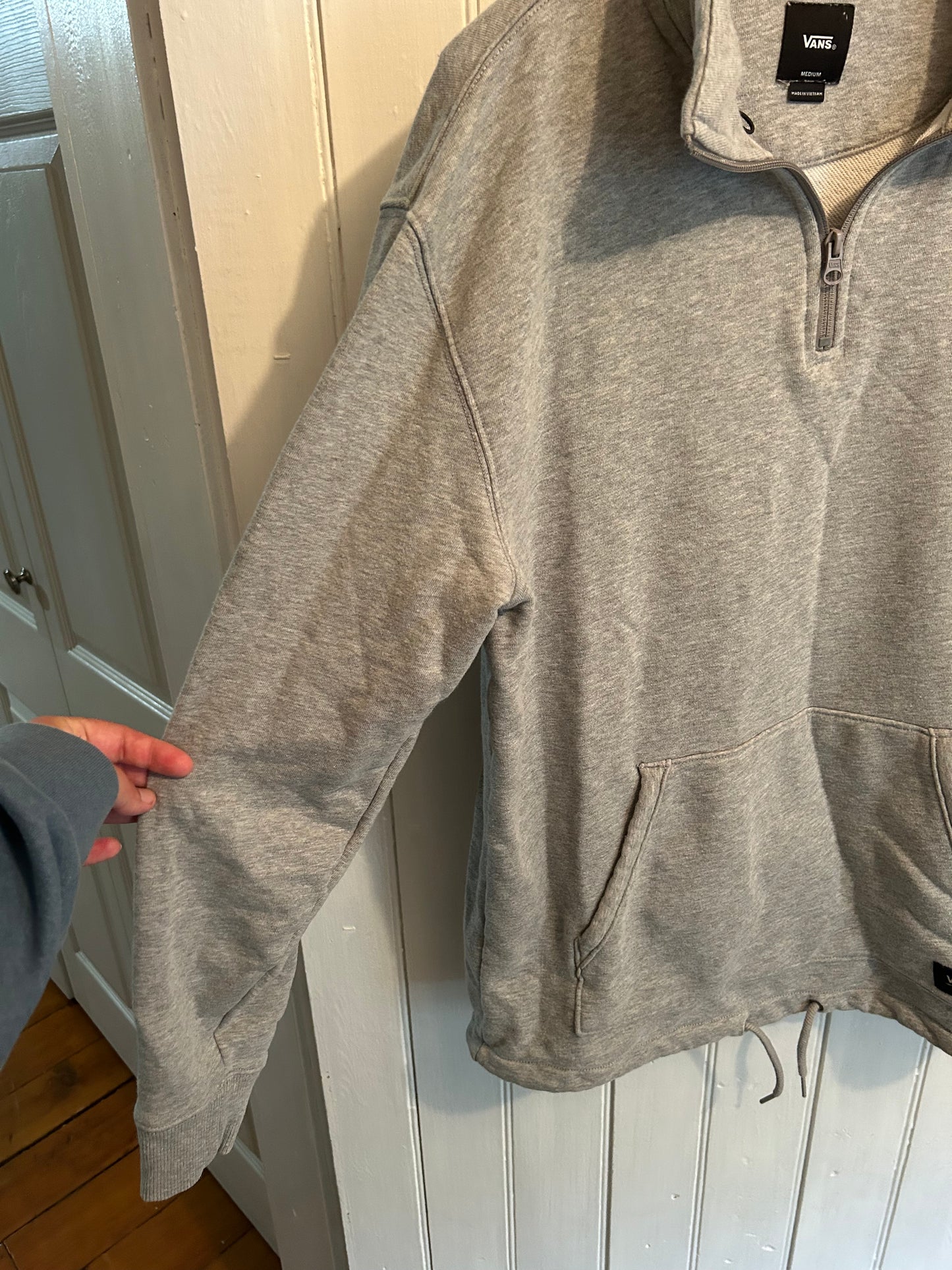 Vans medium grey quarter zip sweater