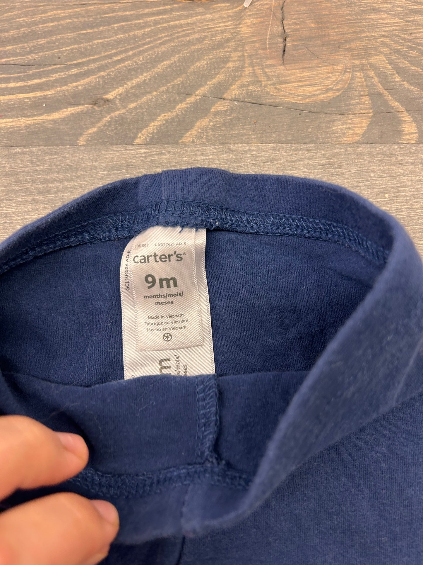 Carters 9m navy blue leggings