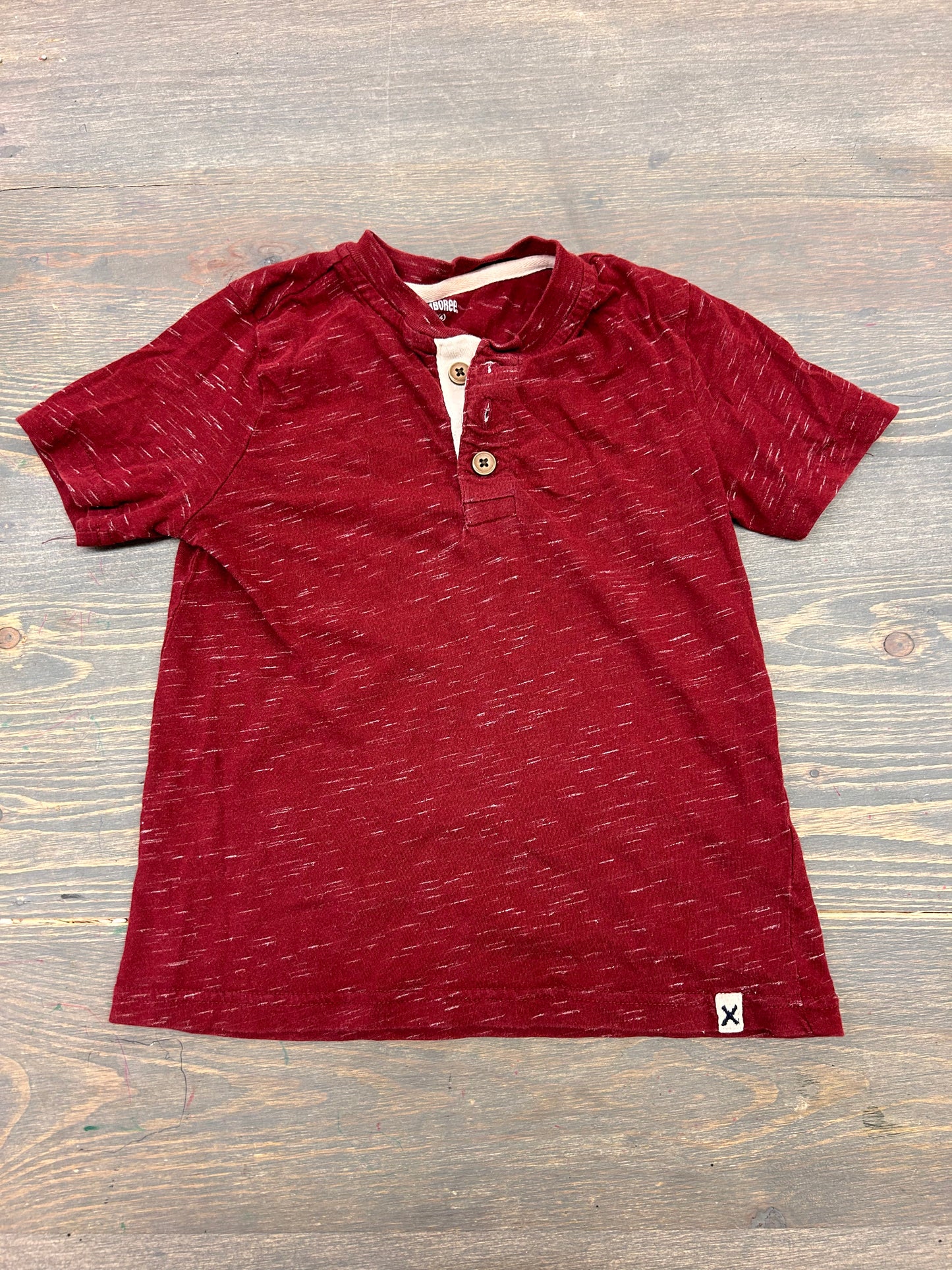 Gymboree 4 burgundy tshirt