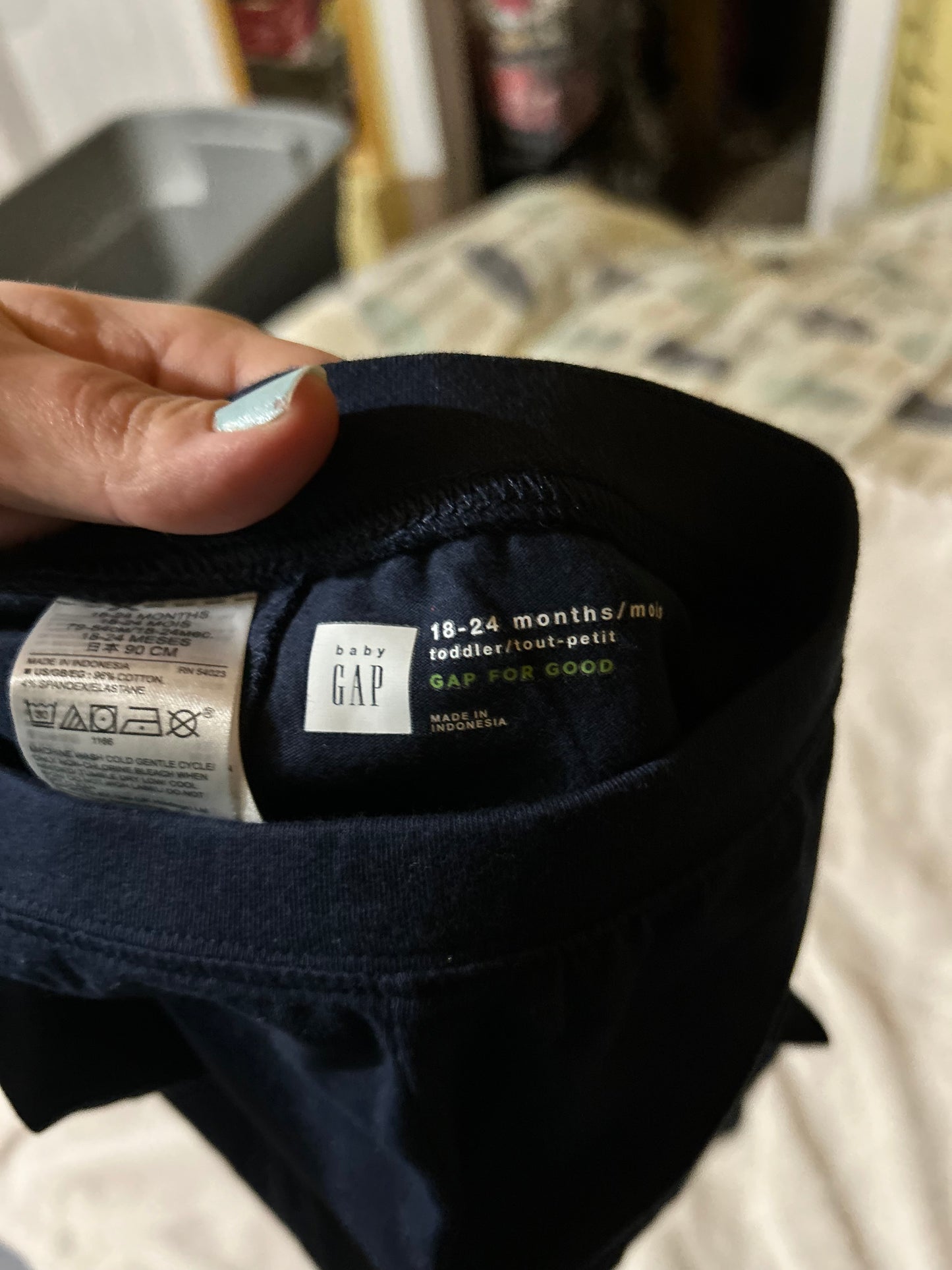 Gap 18/24m navy blue leggings