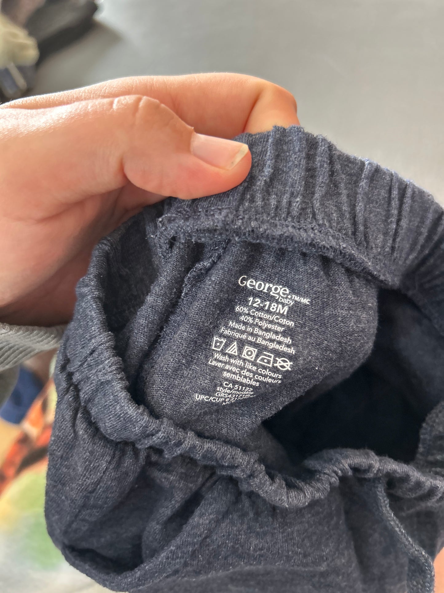 George 12/18m navy shorts