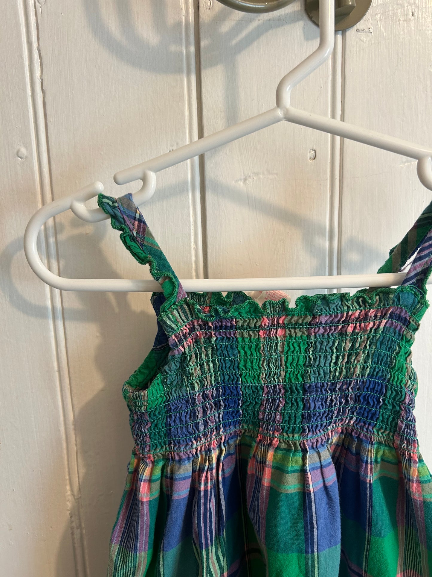 Oshkosh 18m green, pink & blue plaid dress