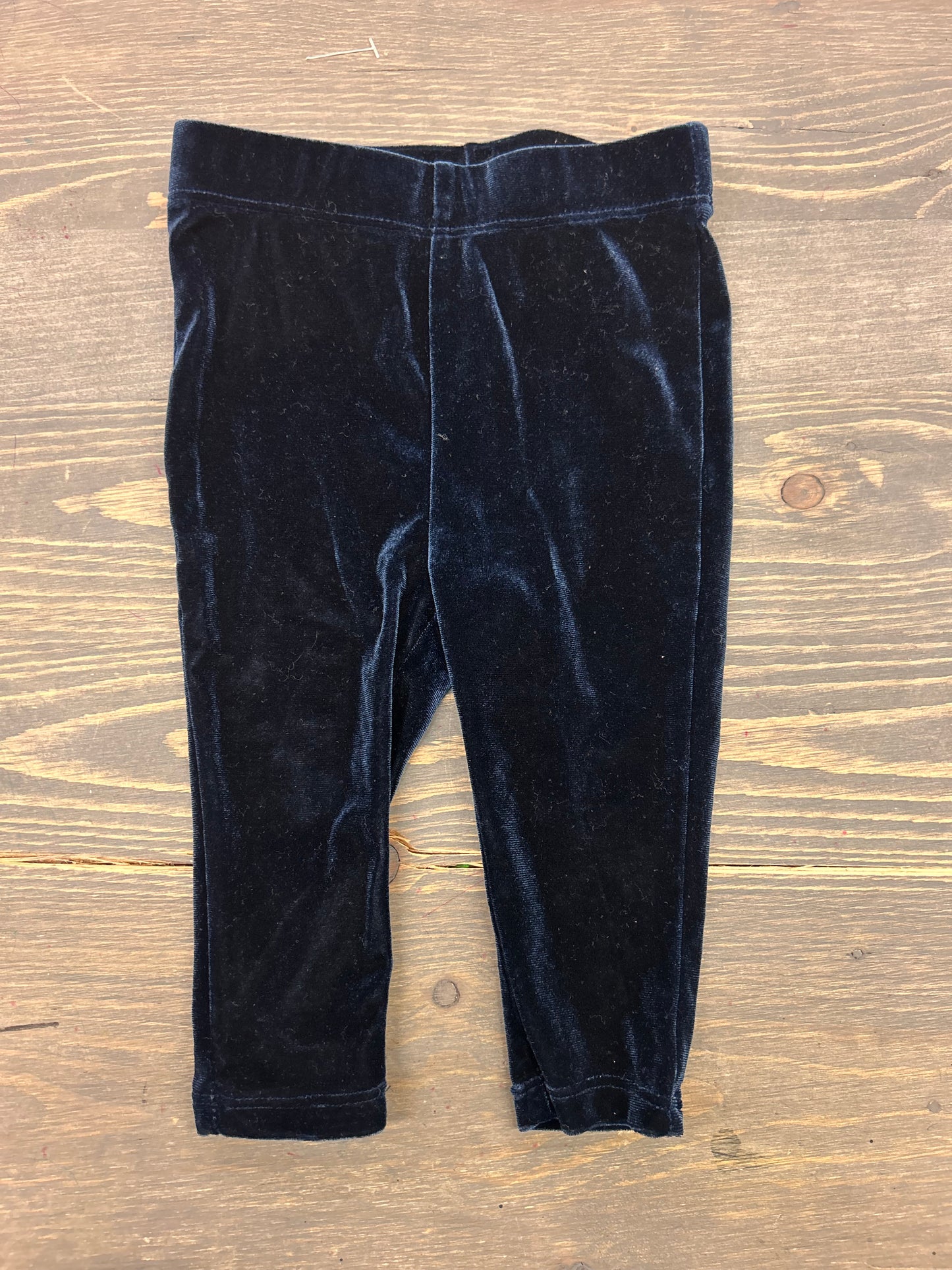 Joe fresh 3/6m blue velvet leggings