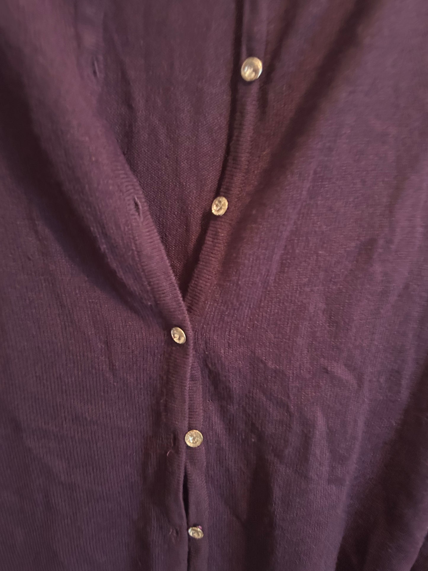 Vintage Daniel Laurent medium purple cardigan