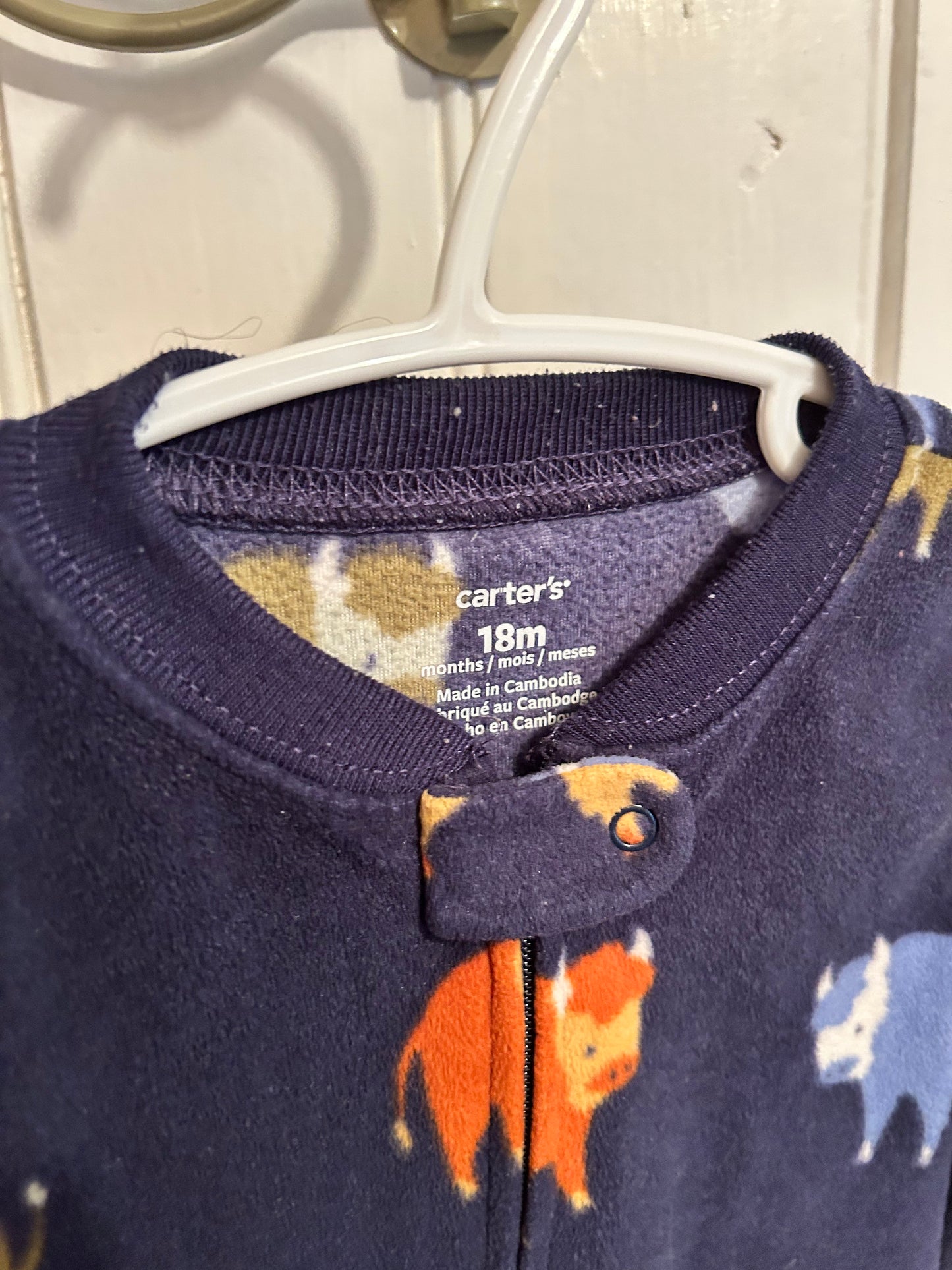 Carters 18m buffalo fleece sleeper
