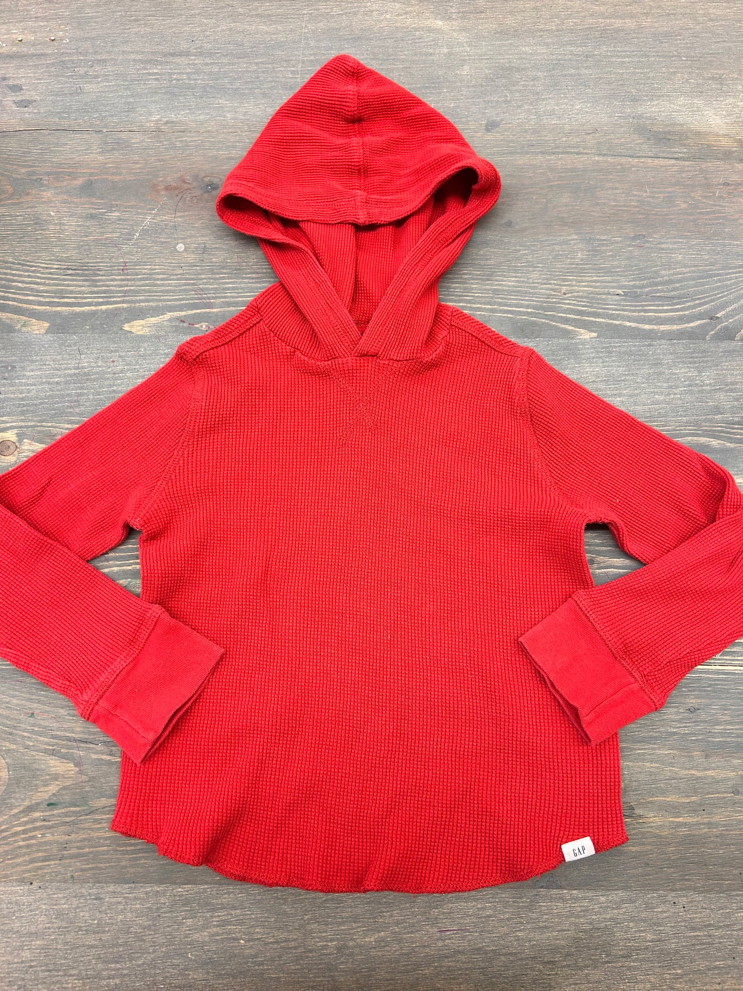 Gap 5 red waffle knit hoodie