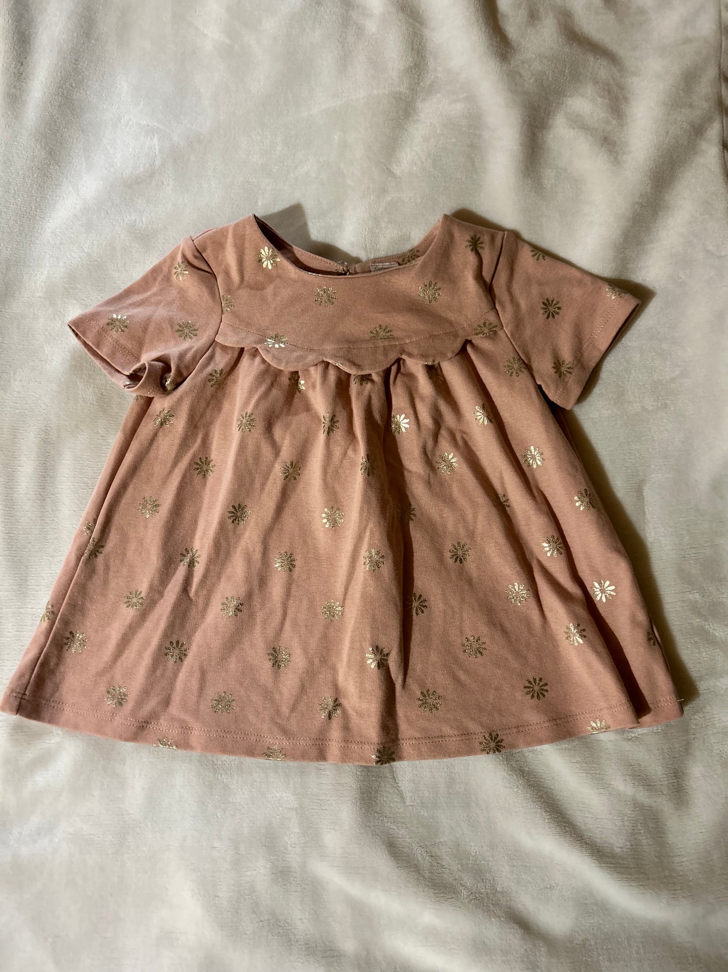 Catherine malandrino 4t pink & gold floral top