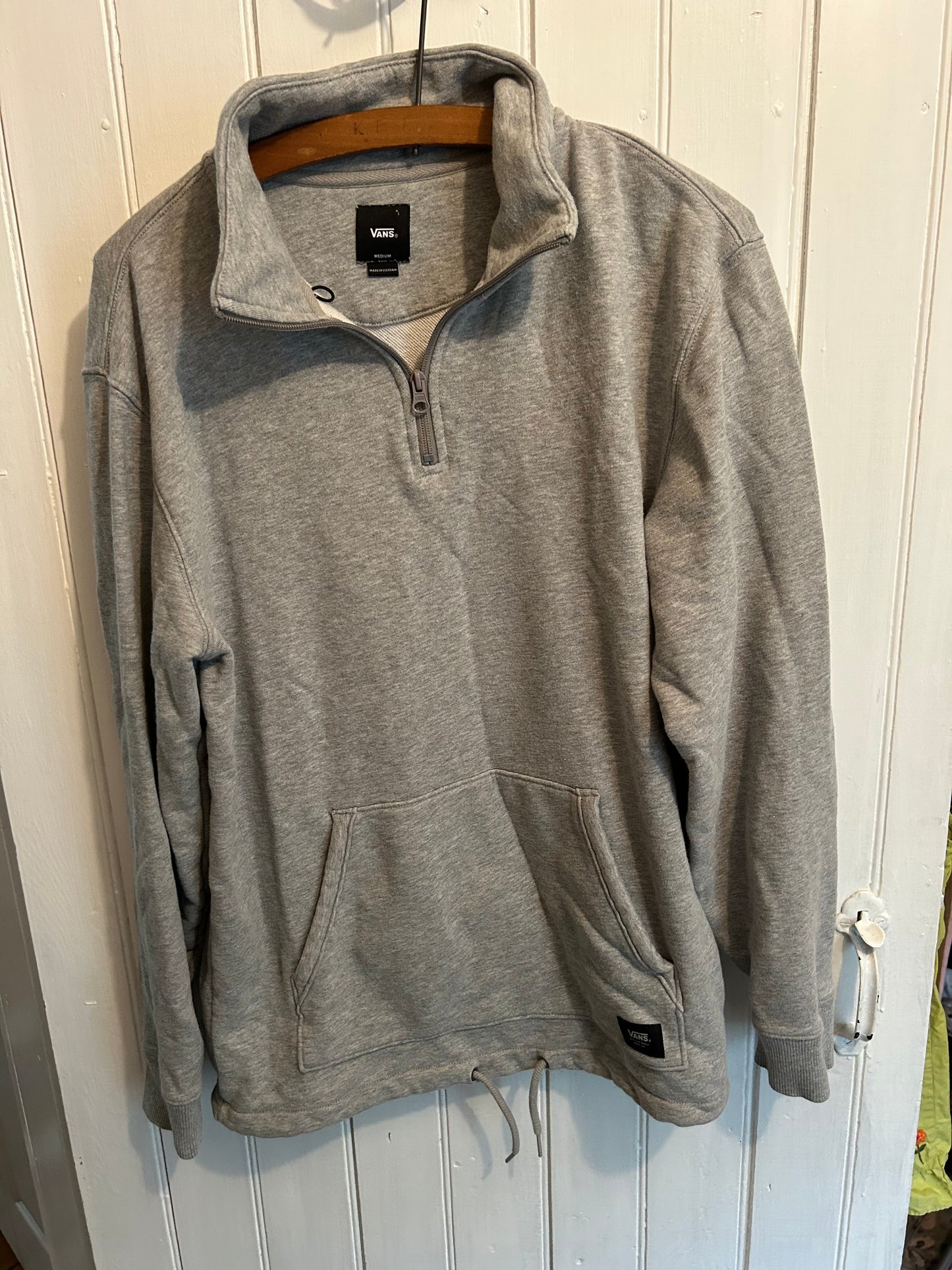 Vans medium grey quarter zip sweater