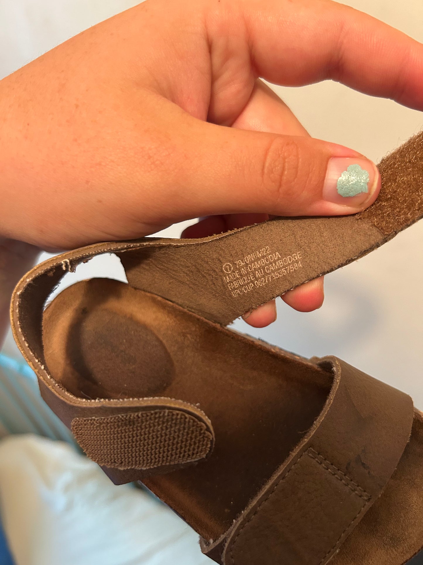 George infant 7 brown sandals