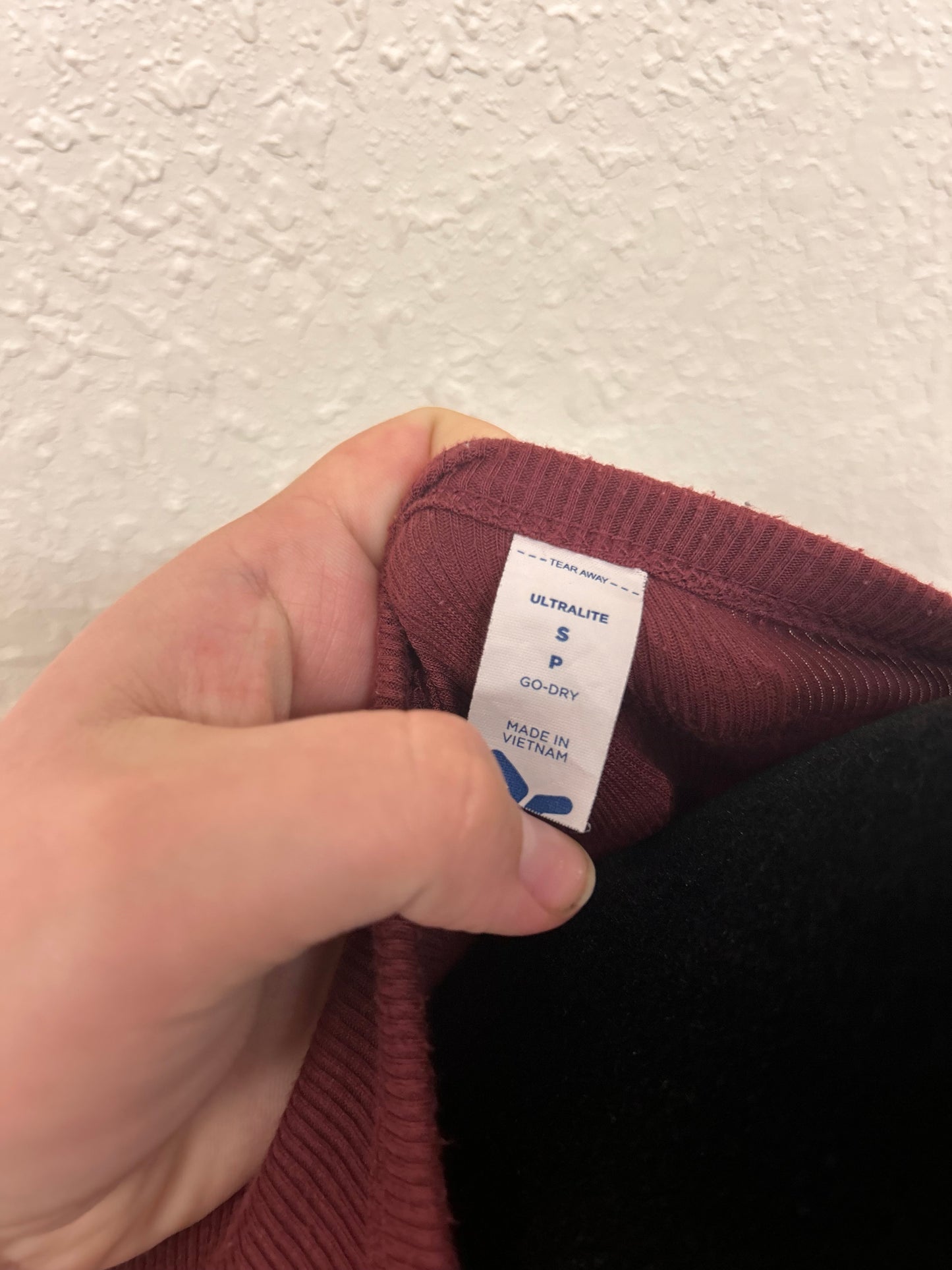Old navy small oversized burgundy ribbed tshirt