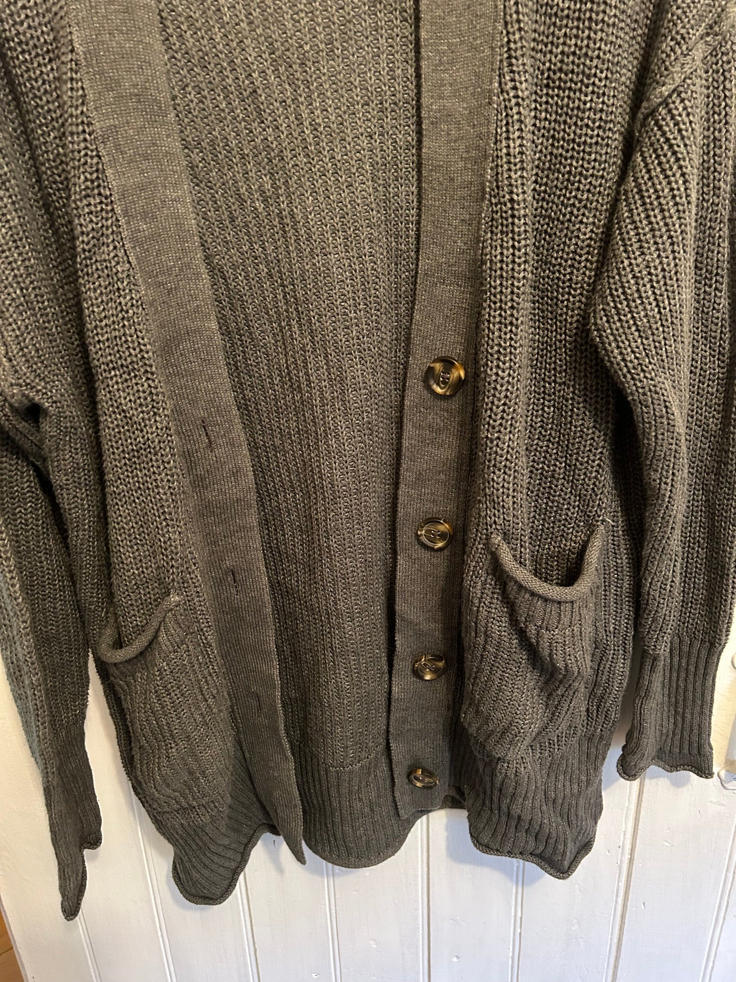 Forever 21 medium grey knit cardigan