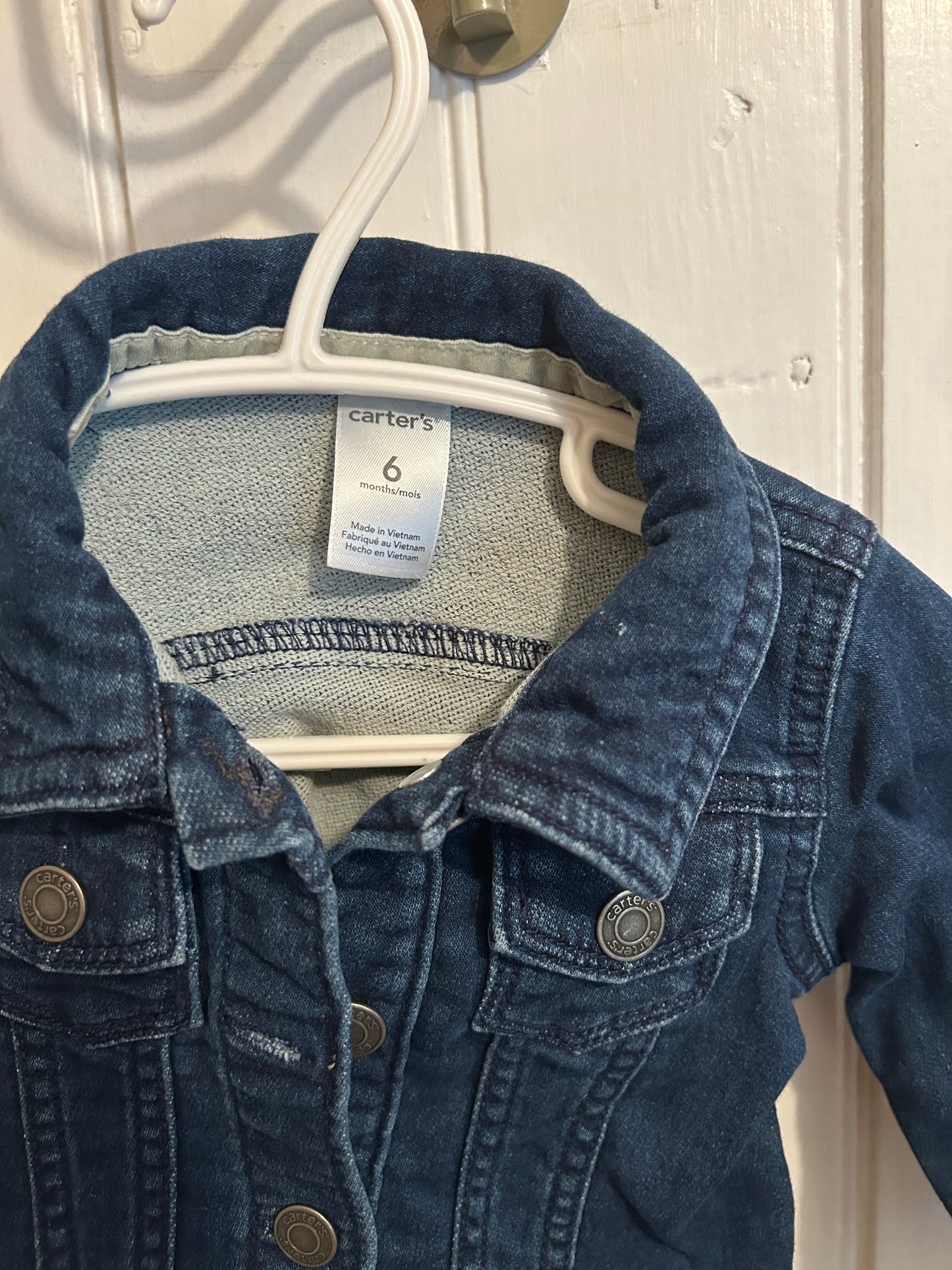 Carters 6m dark wash denim jacket