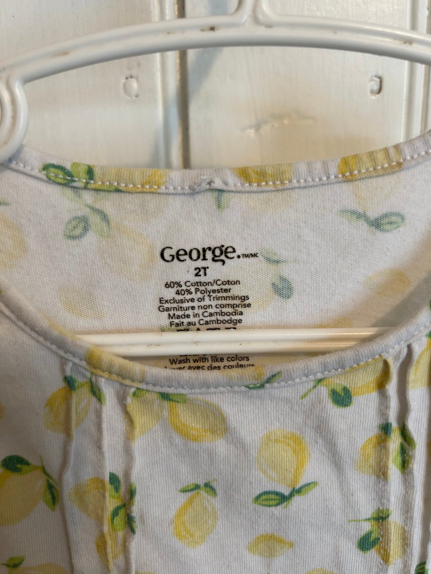 George 2t lemon tank top