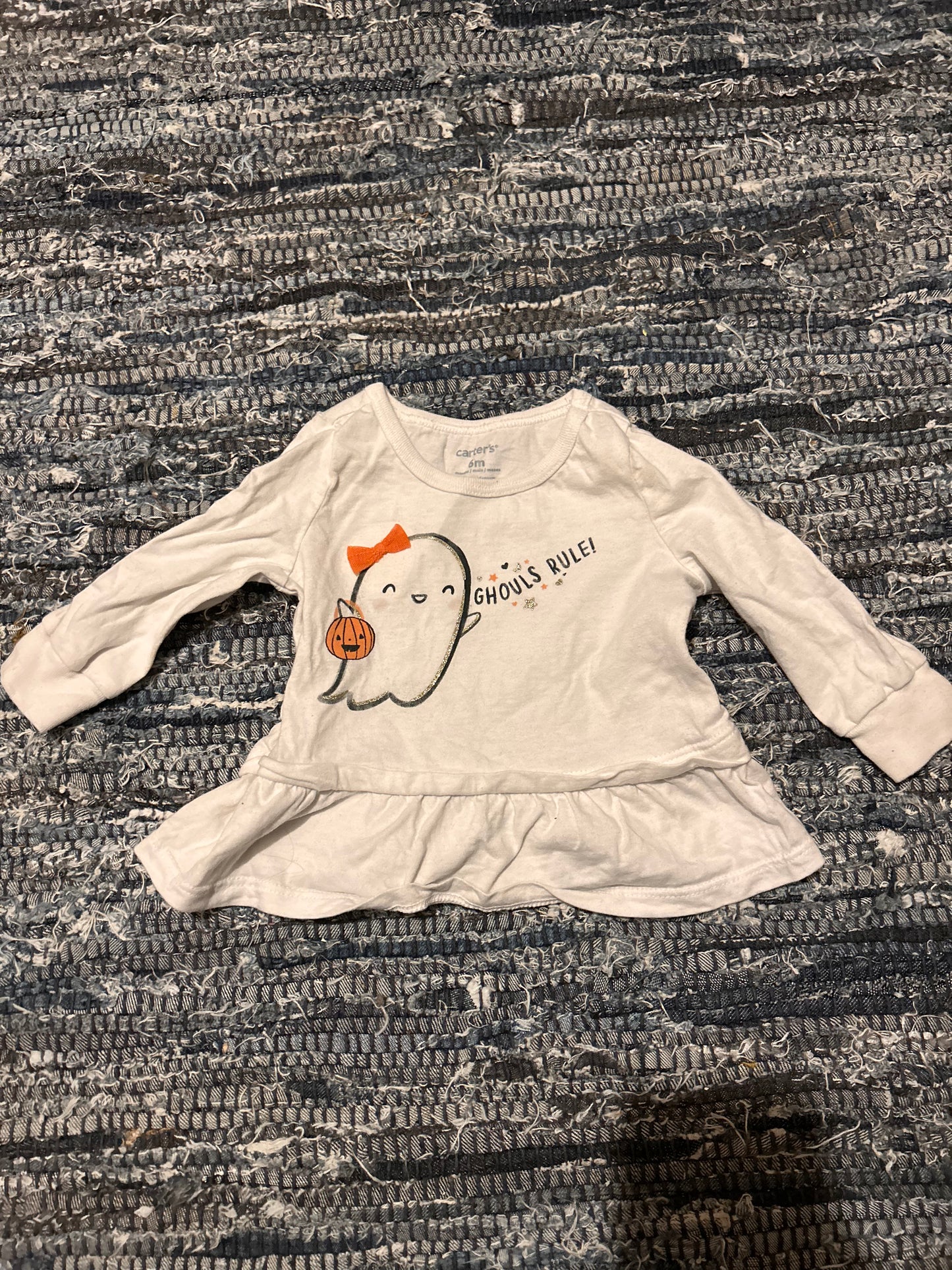 Carters 6m ghouls Halloween shirt