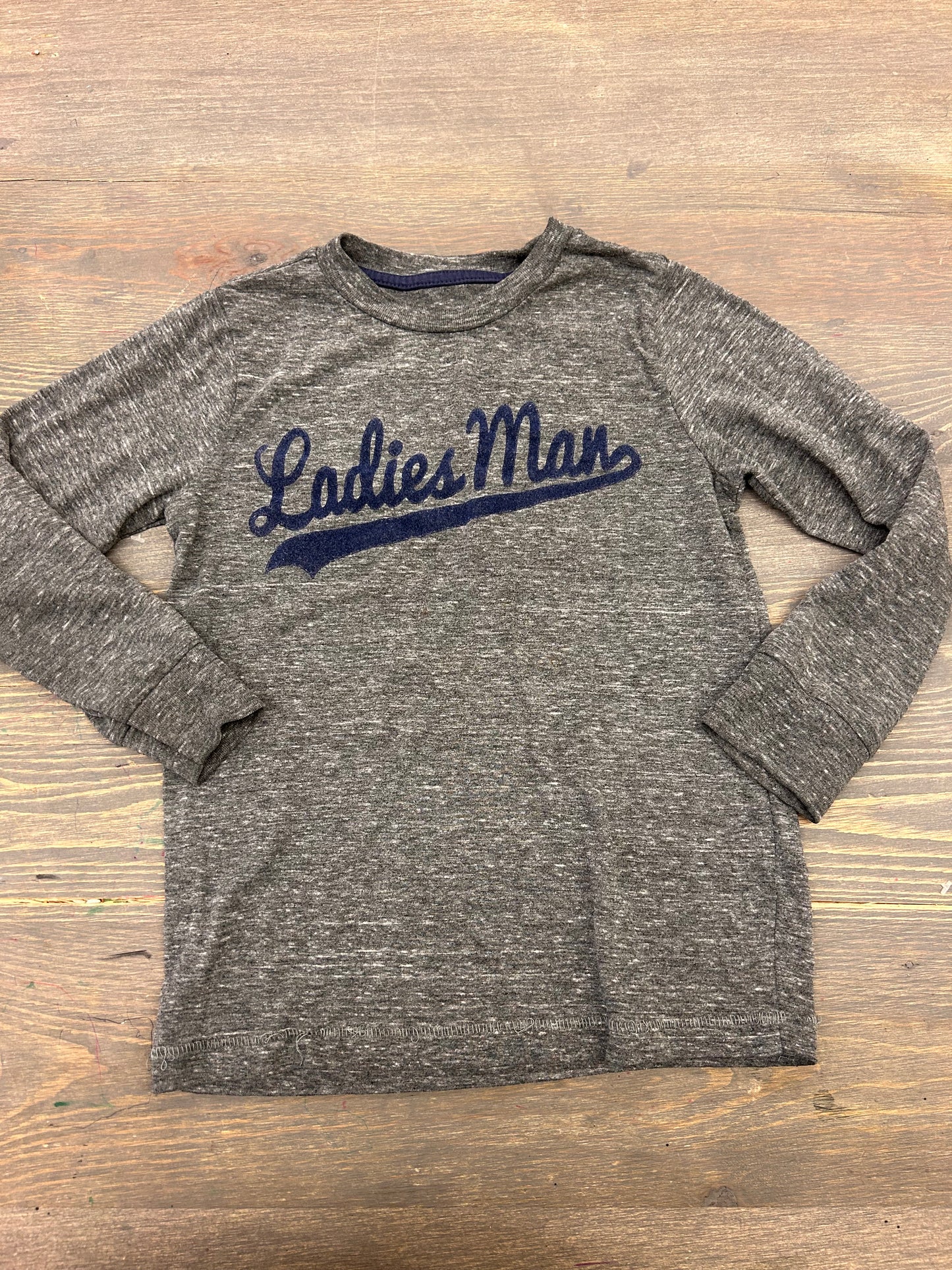 Carters 5 grey ladies man long sleeve shirt