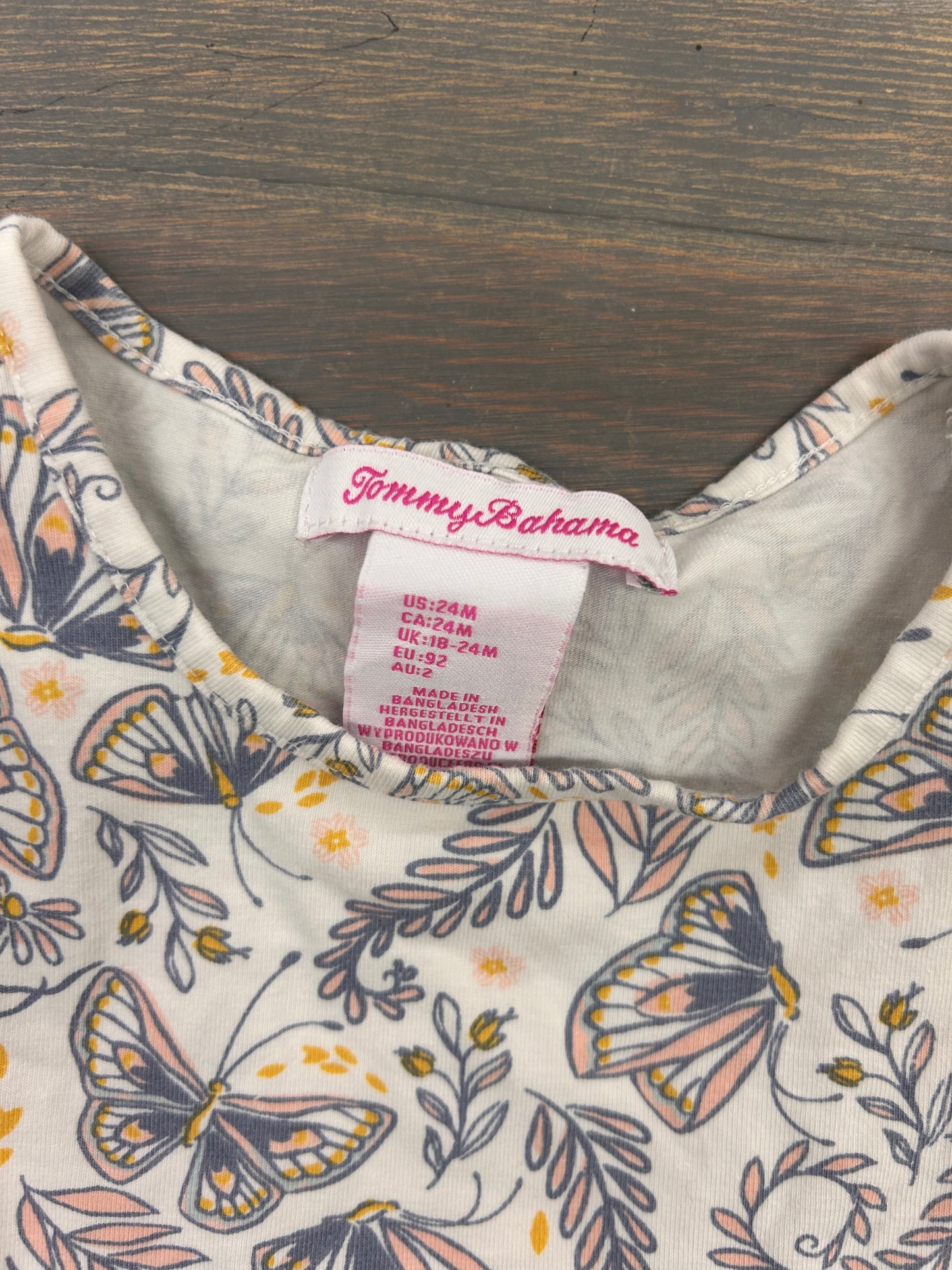 Tommy Bahama 24m butterfly dress