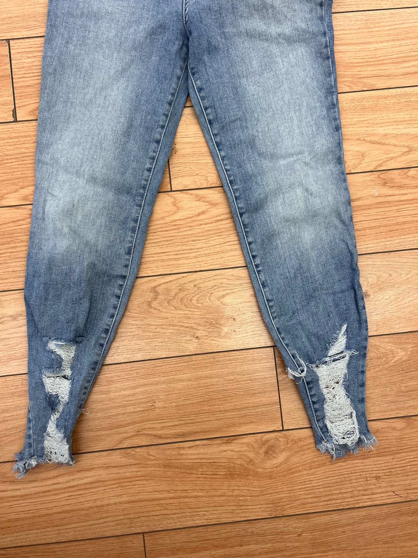 Bootlegger 30 light wash distressed jeans