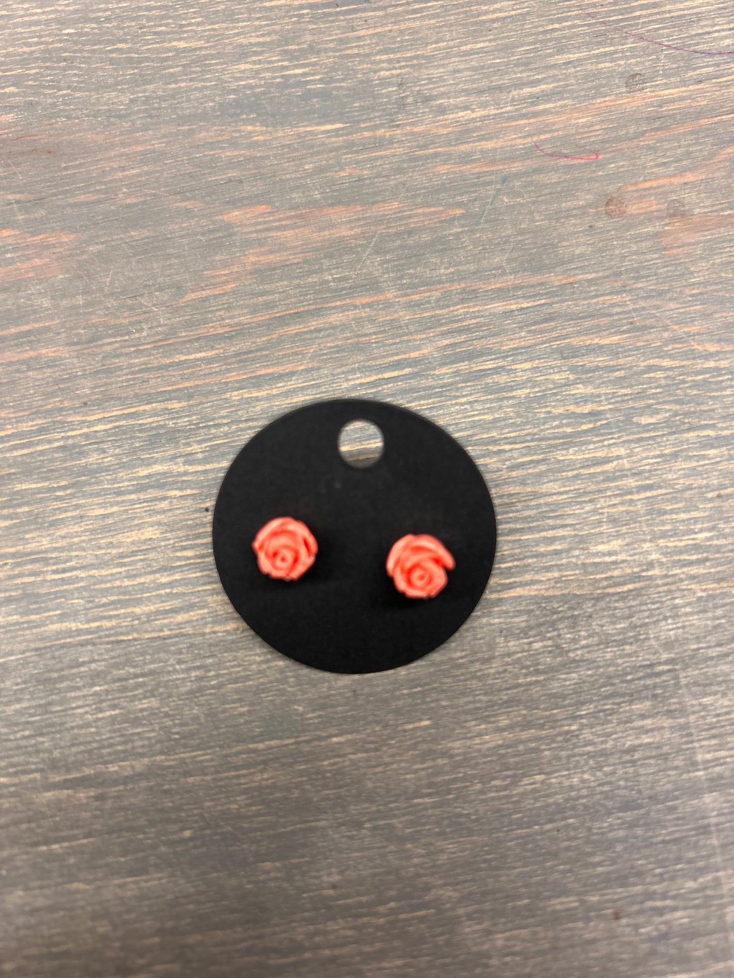 Rose stud earrings