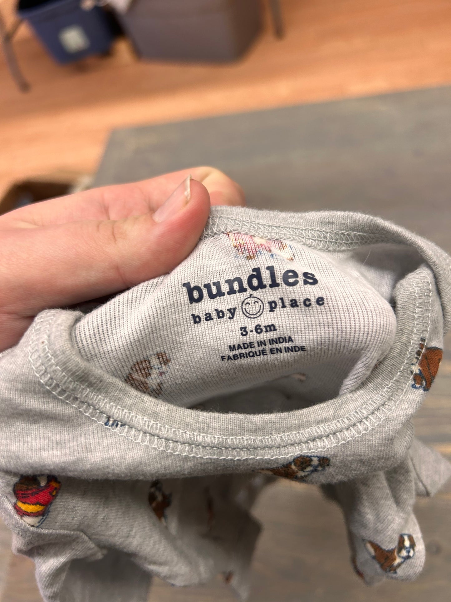 Bundles 3/6m bulldog long sleeve onesie