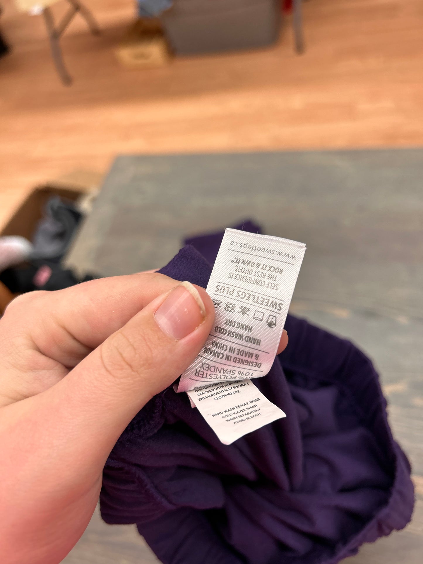 Sweetlegs plus size purple leggings