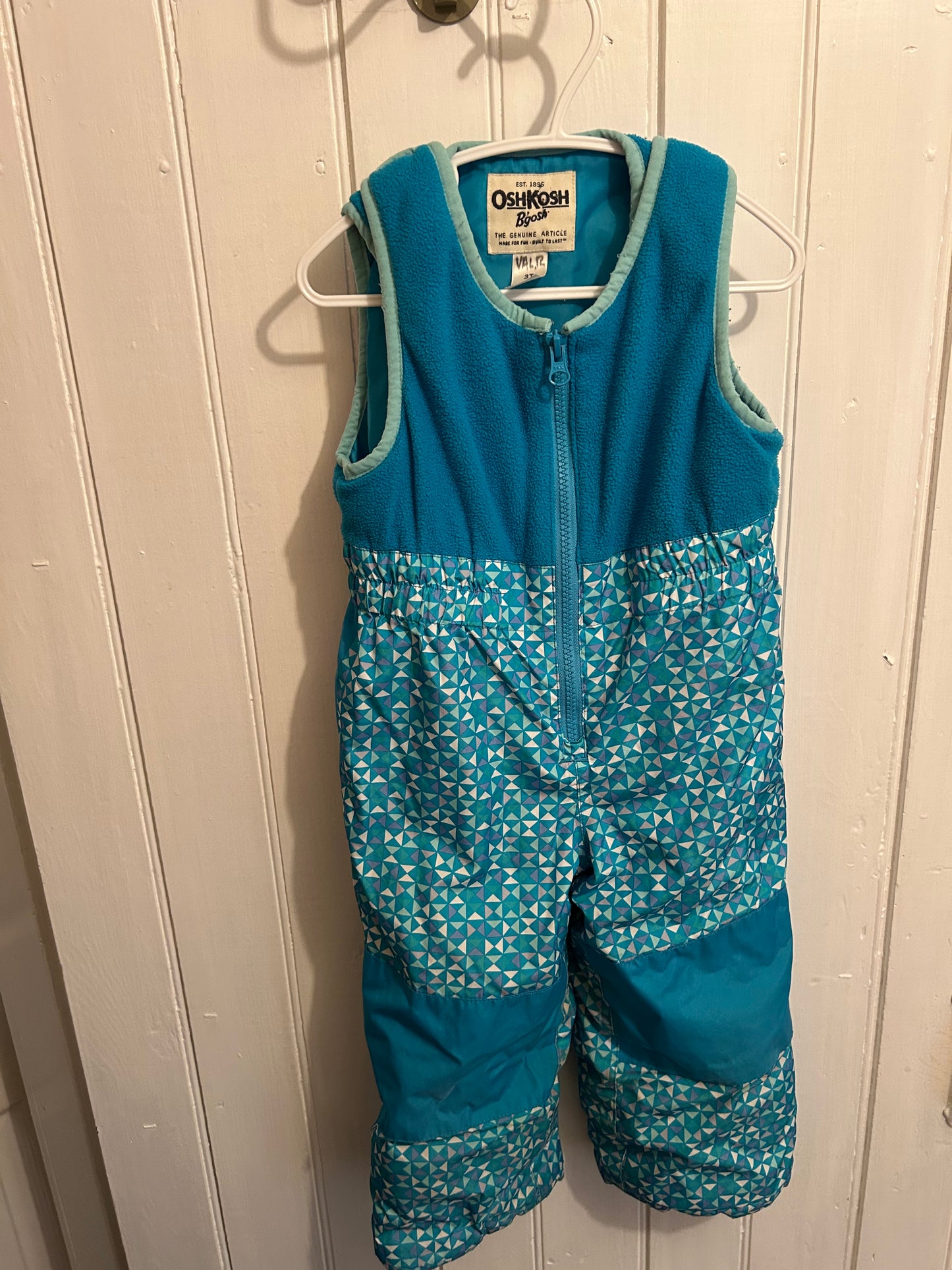 Oshkosh 3t blue 2pc snow suit